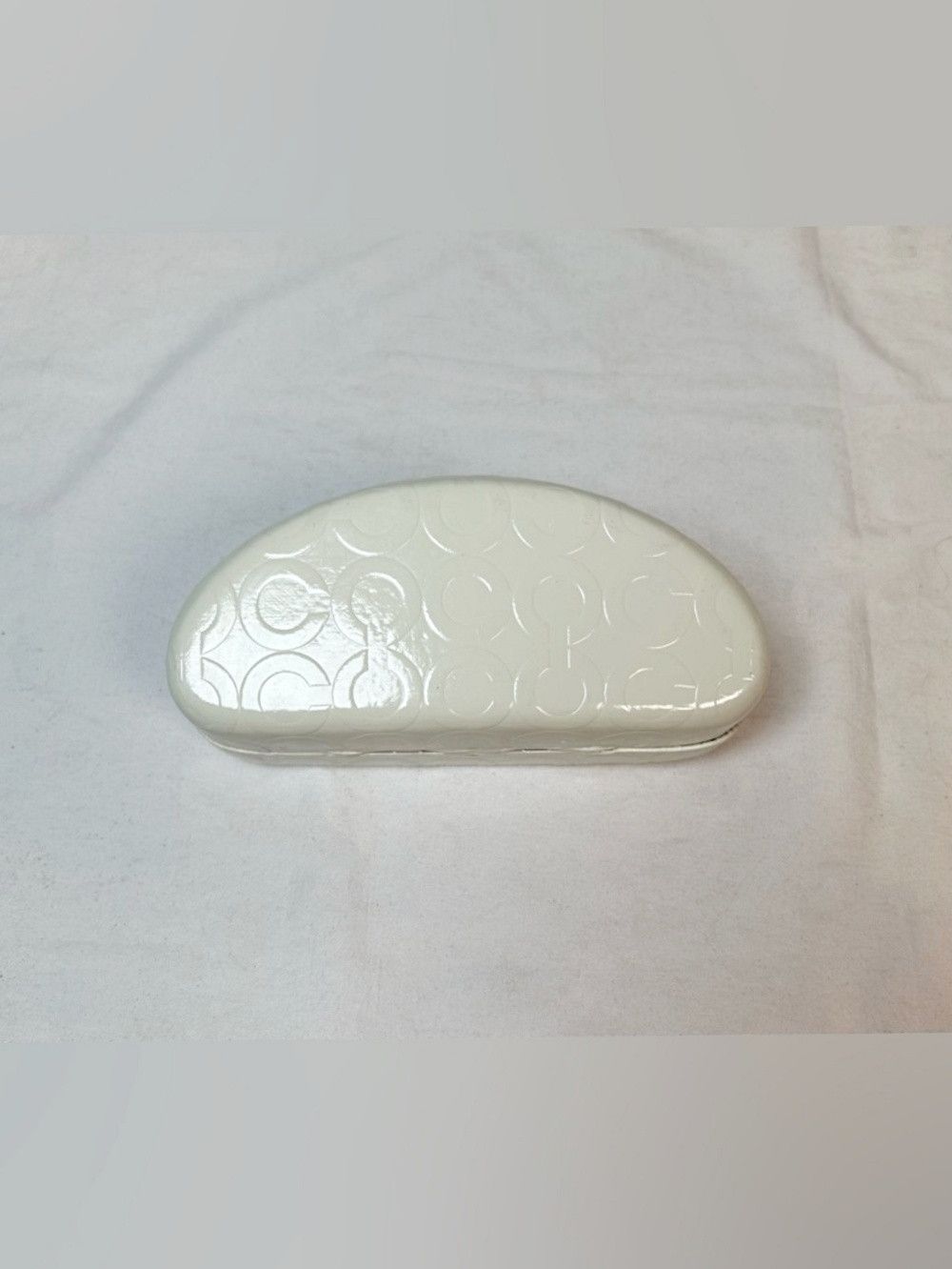 Coach Coach Large Ivory Signature Embossed Clamshell Eyewear Case Size ONE SIZE - 5 Thumbnail