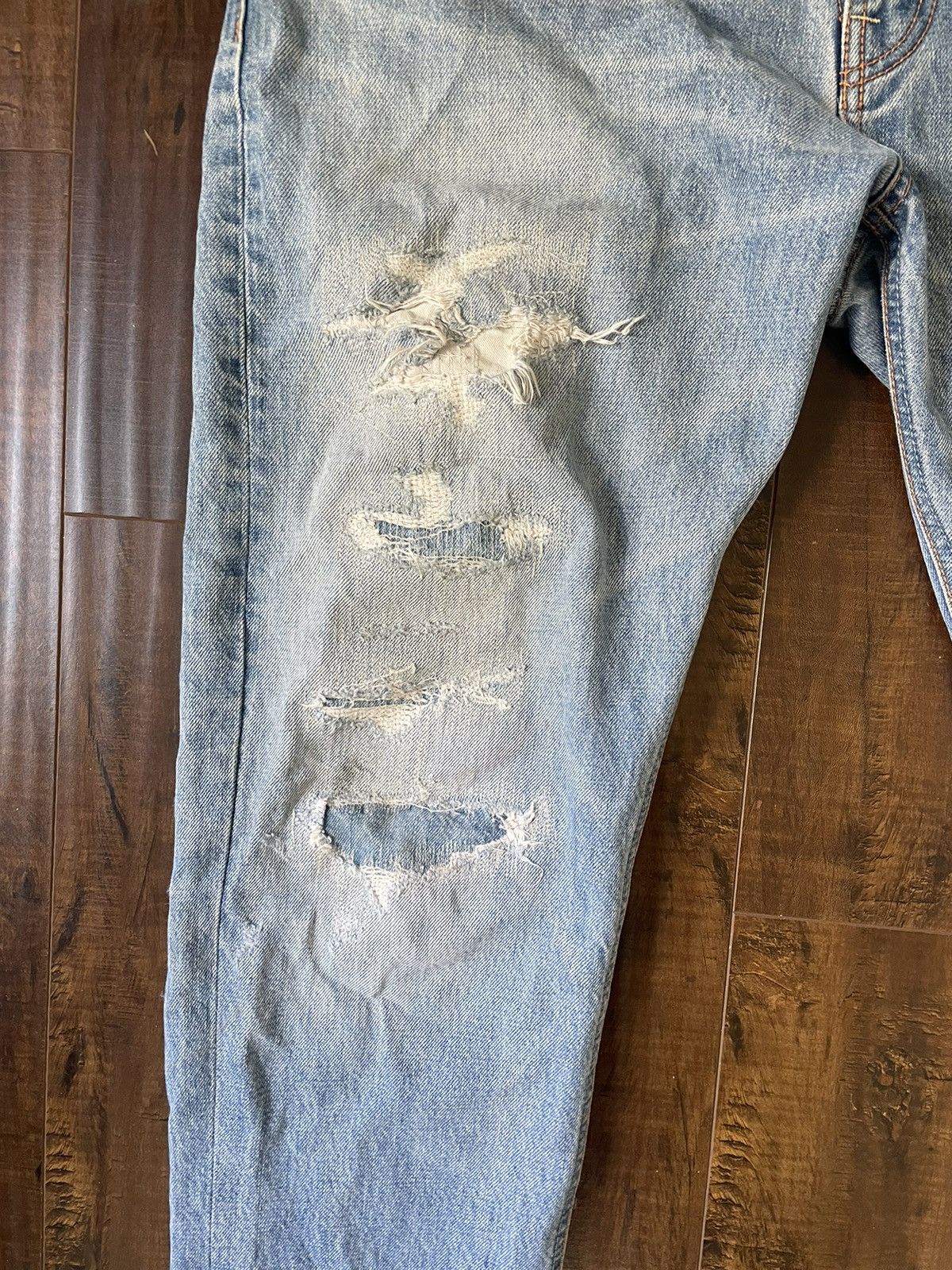 Big John Big John destroyed repaired denim Size US 34 / EU 50 - 4 Thumbnail
