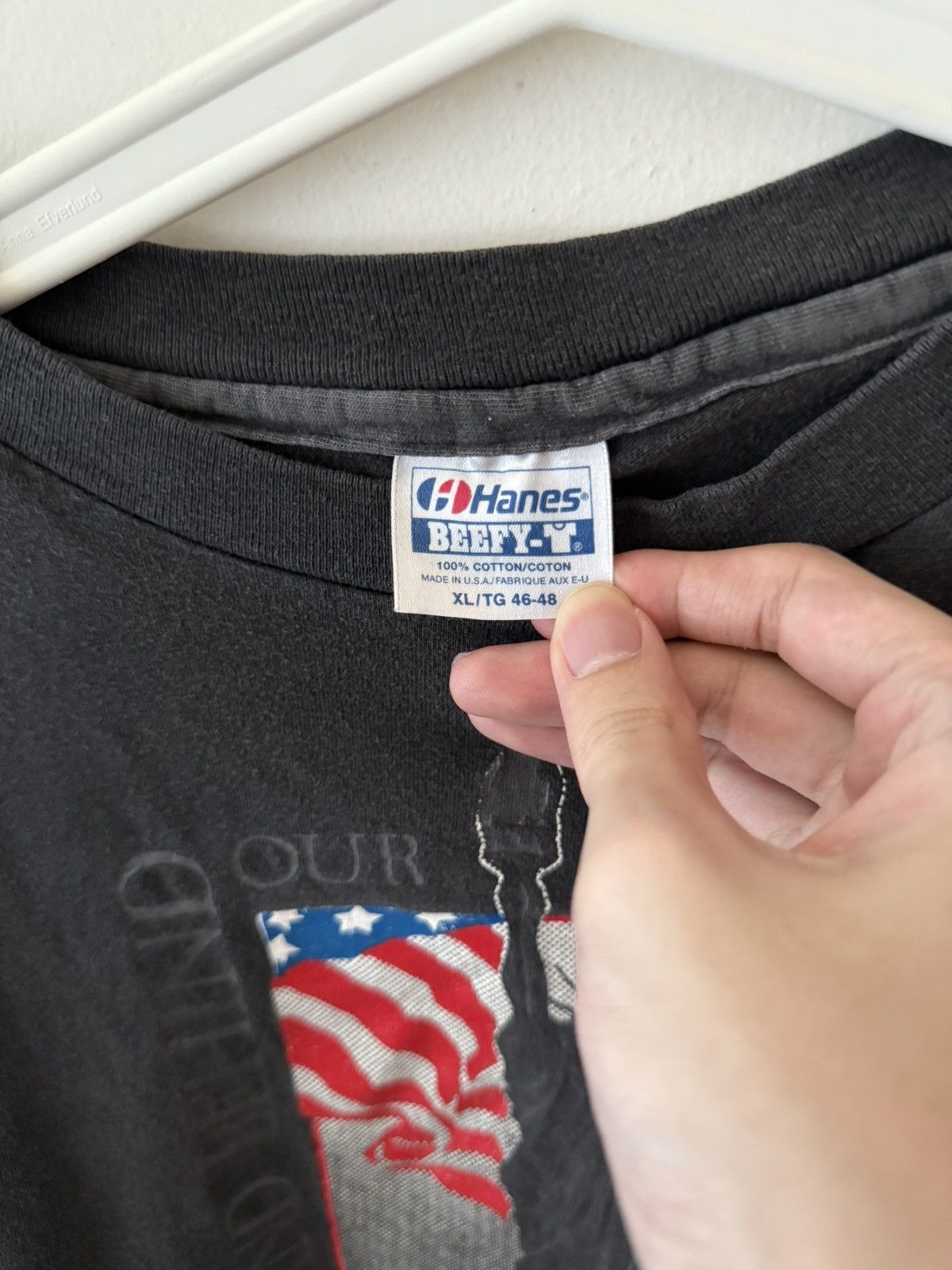 Vintage Vintage 90s Stand Behind Our Troops USA T-Shirt Size US XL / EU 56 / 4 - 3 Thumbnail