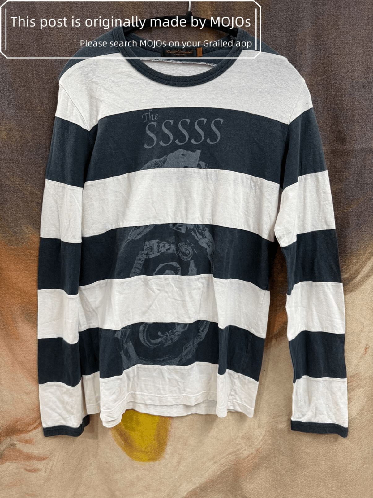 Sz 2 Undercover 06SS T-Period Stripe L/S Tee mojos1491