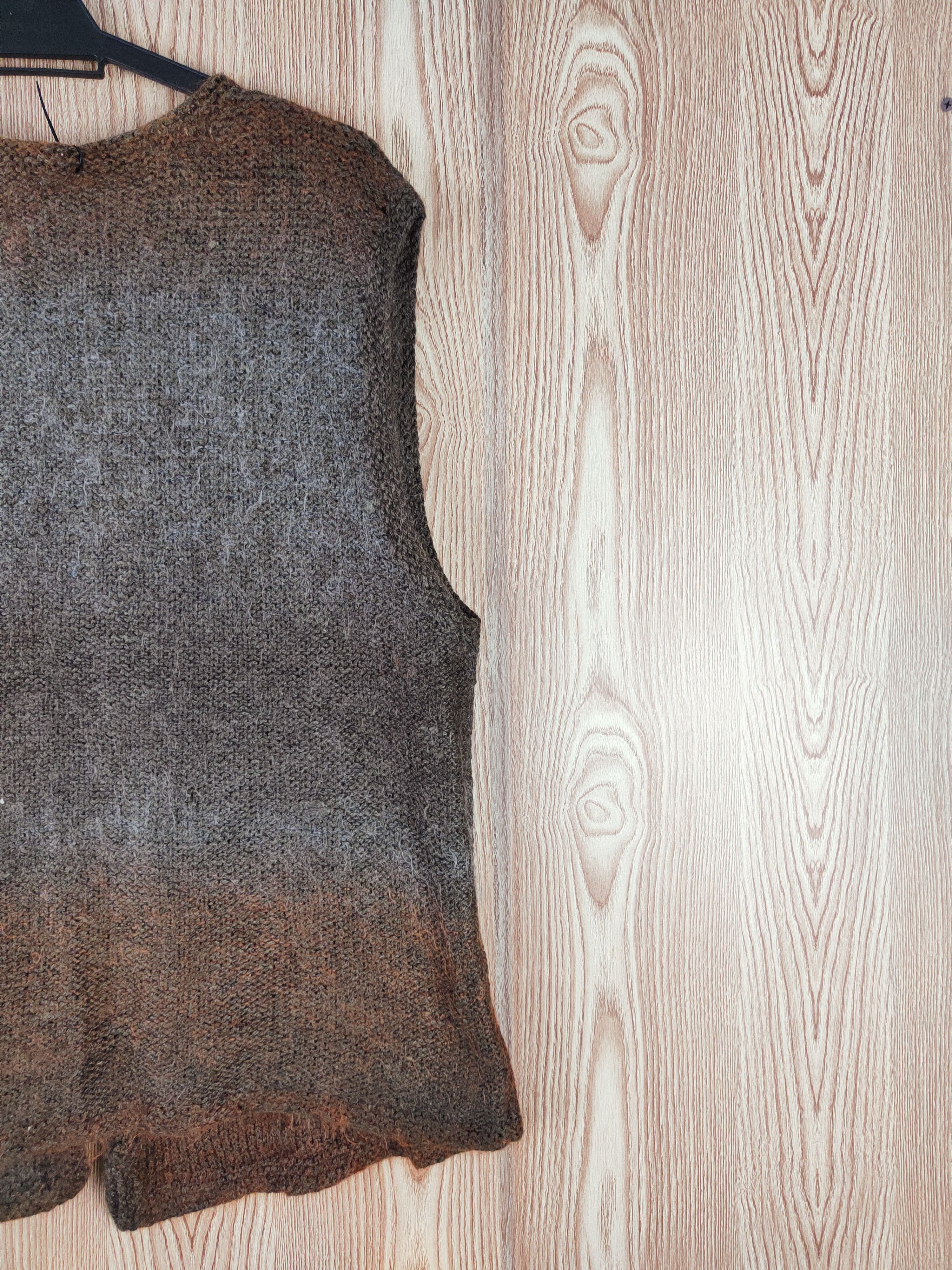 Japanese Brand Japanese Brand Dark Brown Knitwear Cardigan Vests #W161 Size L / US 10 / IT 46 - 9 Thumbnail