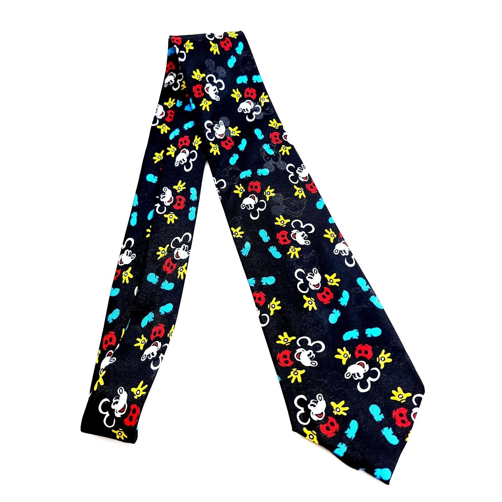 Disney Disney Mickey & Co Black Mickey Mouse Short Polyester Tie Size ONE SIZE - 6 Thumbnail