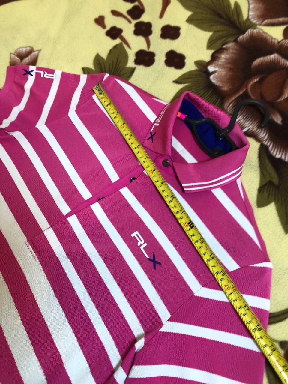 RLX Ralph Lauren RLX Ralph Lauren striped Short Sleeve Pink Shirt polo Size US M / EU 48-50 / 2 - 9 Thumbnail