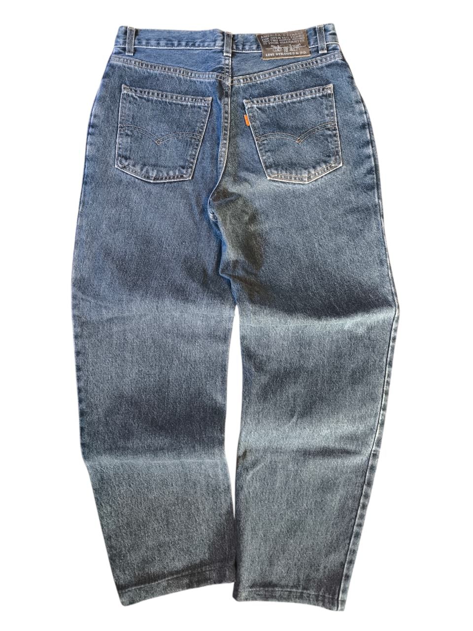Levi's Levi’s 726 Orange Tab Baggy Jeans – Black Patch Size US 30 / EU 46 - 2 Thumbnail