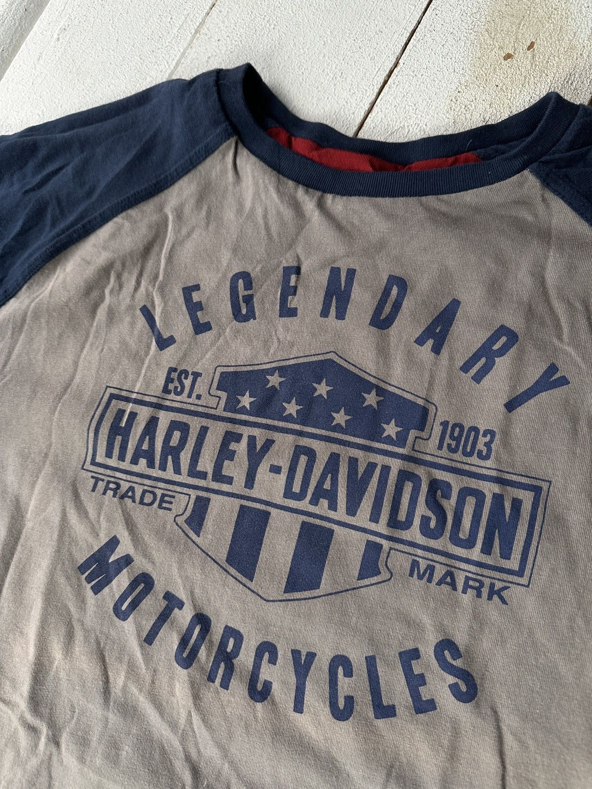 Harley Davidson 🚨DOUBLE SIDES VNTG HARLEY DAVIDSON RARE BIG LOGO Size US L / EU 52-54 / 3 - 9 Thumbnail