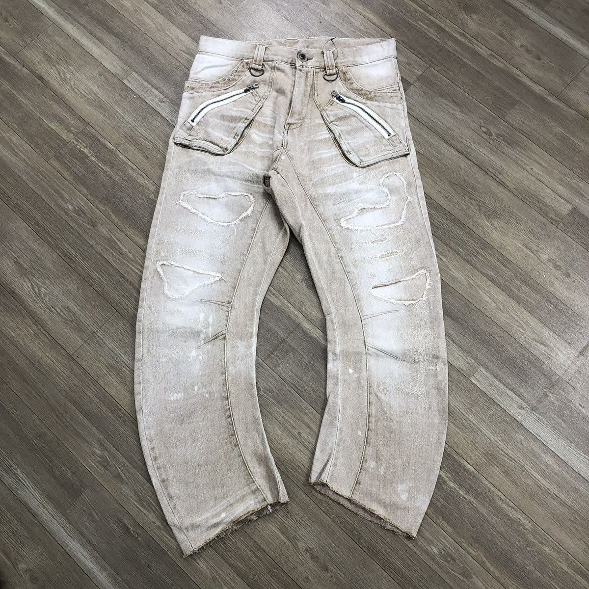 PPFM Vintage PPFM J Cut Off Distressed Punk Lgb Style Jeans Size US 32 / EU 48 - 1 Thumbnail