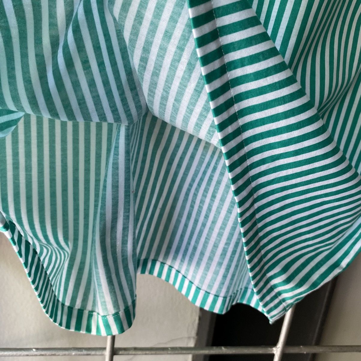 Dior Christian Dior Green & White Striped Polo Shirt Size M / US 6-8 / IT 42-44 - 9 Thumbnail