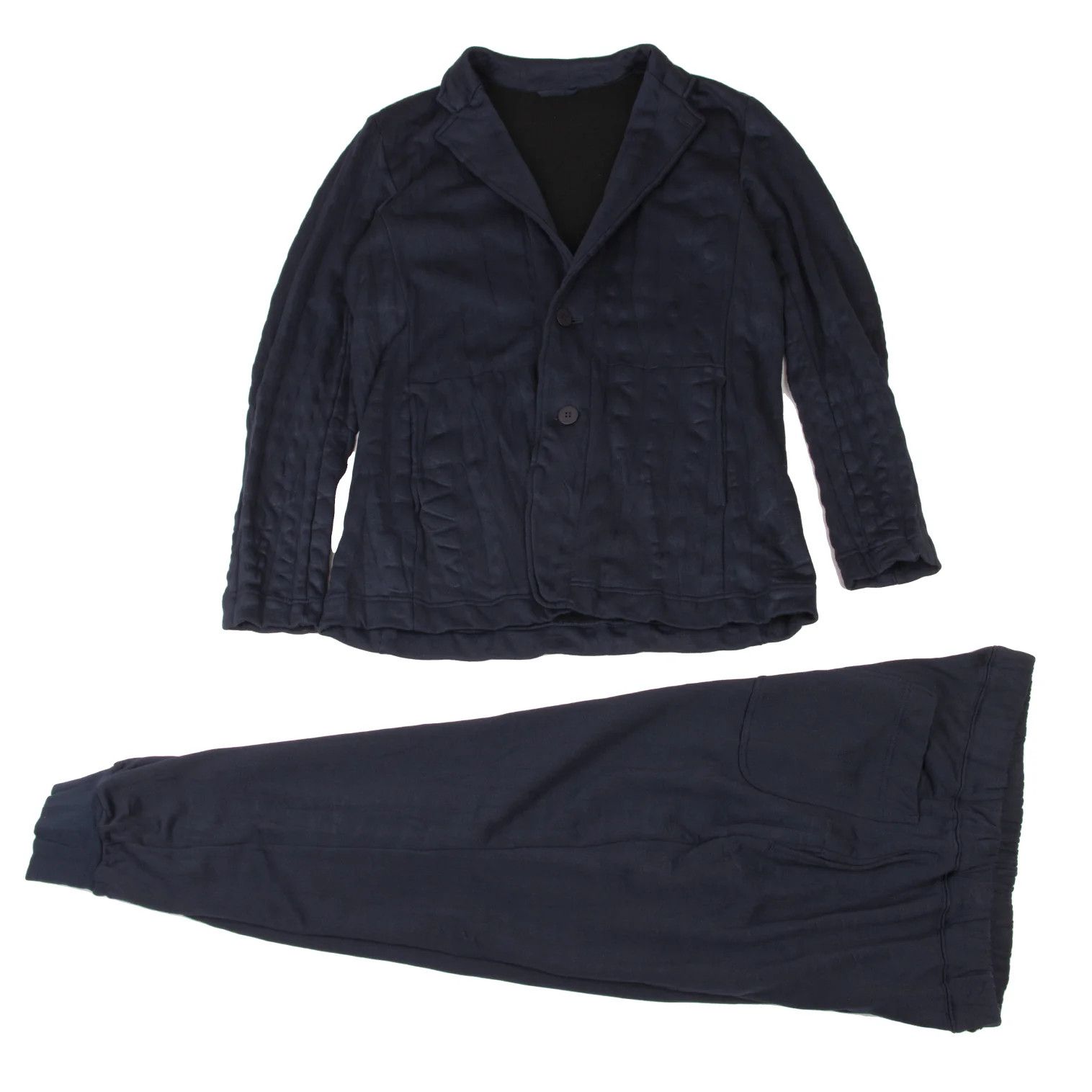 Issey Miyake Cotton-Polyester Tie-Dye Jersey Jacket in Navy Size 3 Size US L / EU 52-54 / 3 - 14 Thumbnail