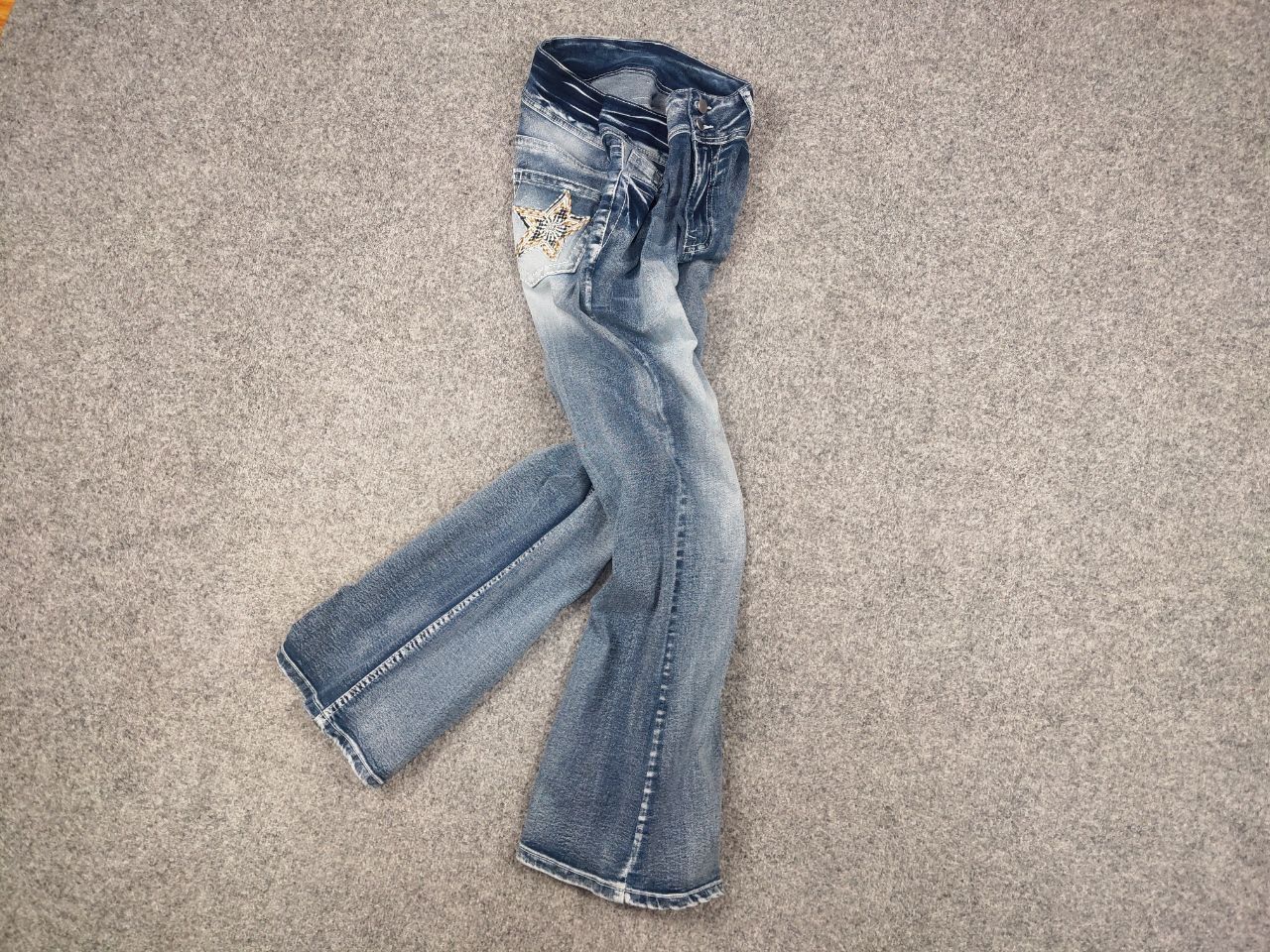Japanese Brand Vintage Japan hysteric glamour Style Star Logo Flared Jeans Size 32" / US 10 / IT 46 - 3 Thumbnail