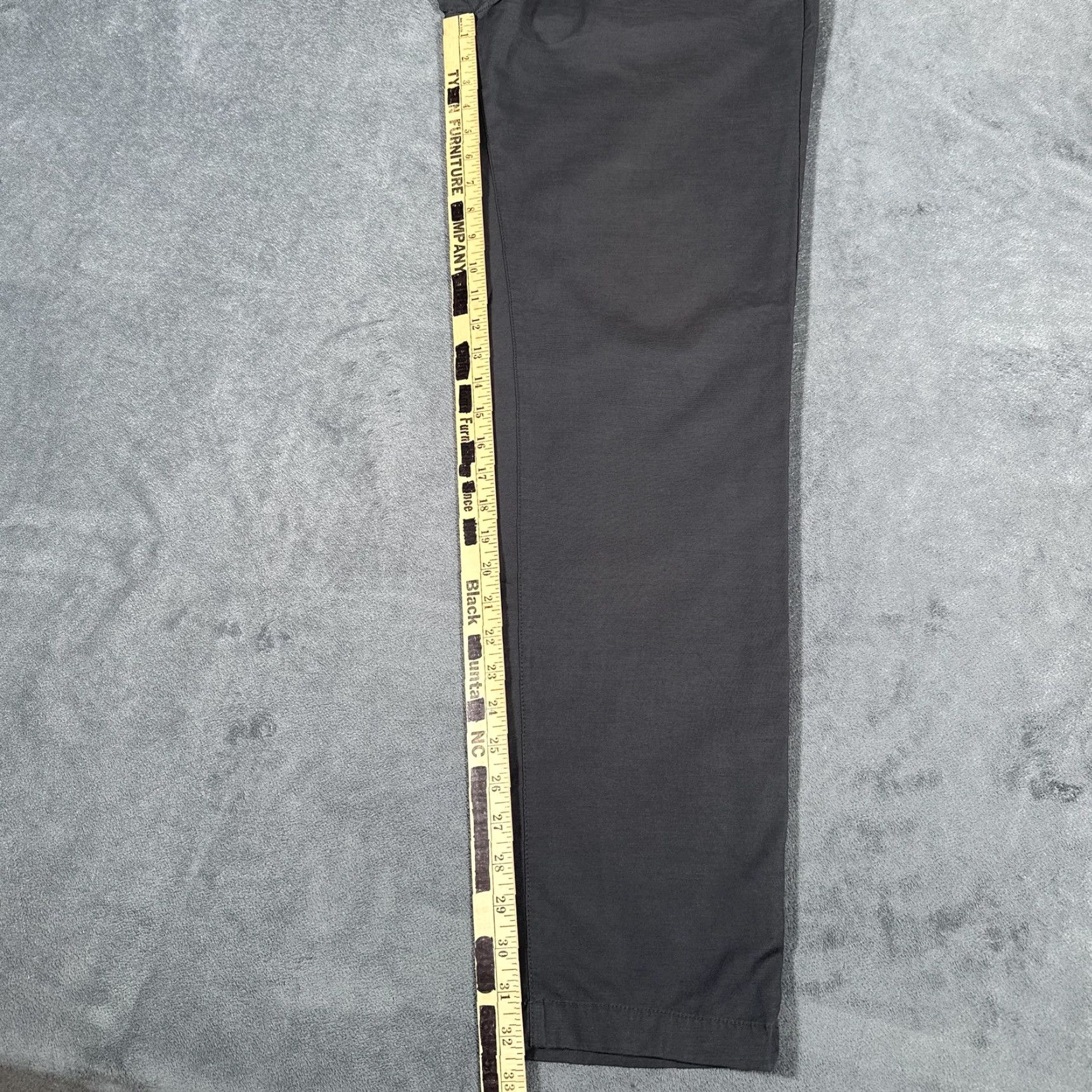 Lululemon LULULEMON Commission Chino Pants Mens 36 Charcoal Gray Stretch Zip Pocket Casual Size US 36 / EU 52 - 4 Thumbnail