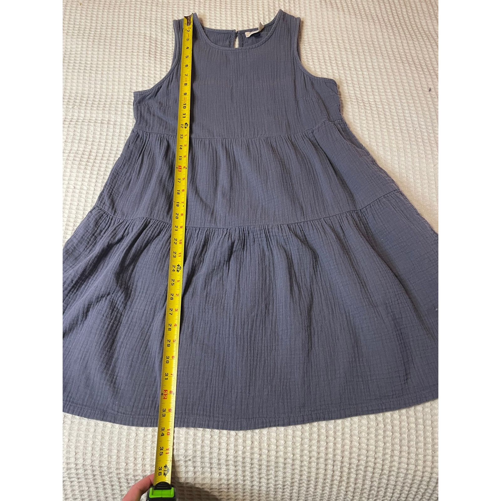 Other Universal Thread Cotton Tank Tiered Navy Blur Mini Dress Sm Size S / US 4 / IT 40 - 7 Thumbnail