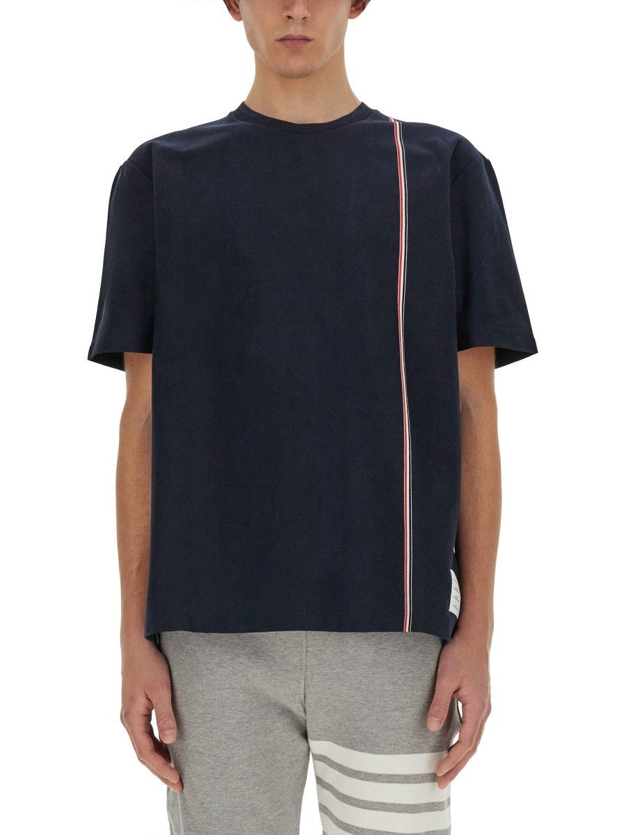 Thom Browne THOM BROWNE JERSEY T-SHIRT - BLUE (JP 2) Size US M / EU 48-50 / 2 - 1 Thumbnail