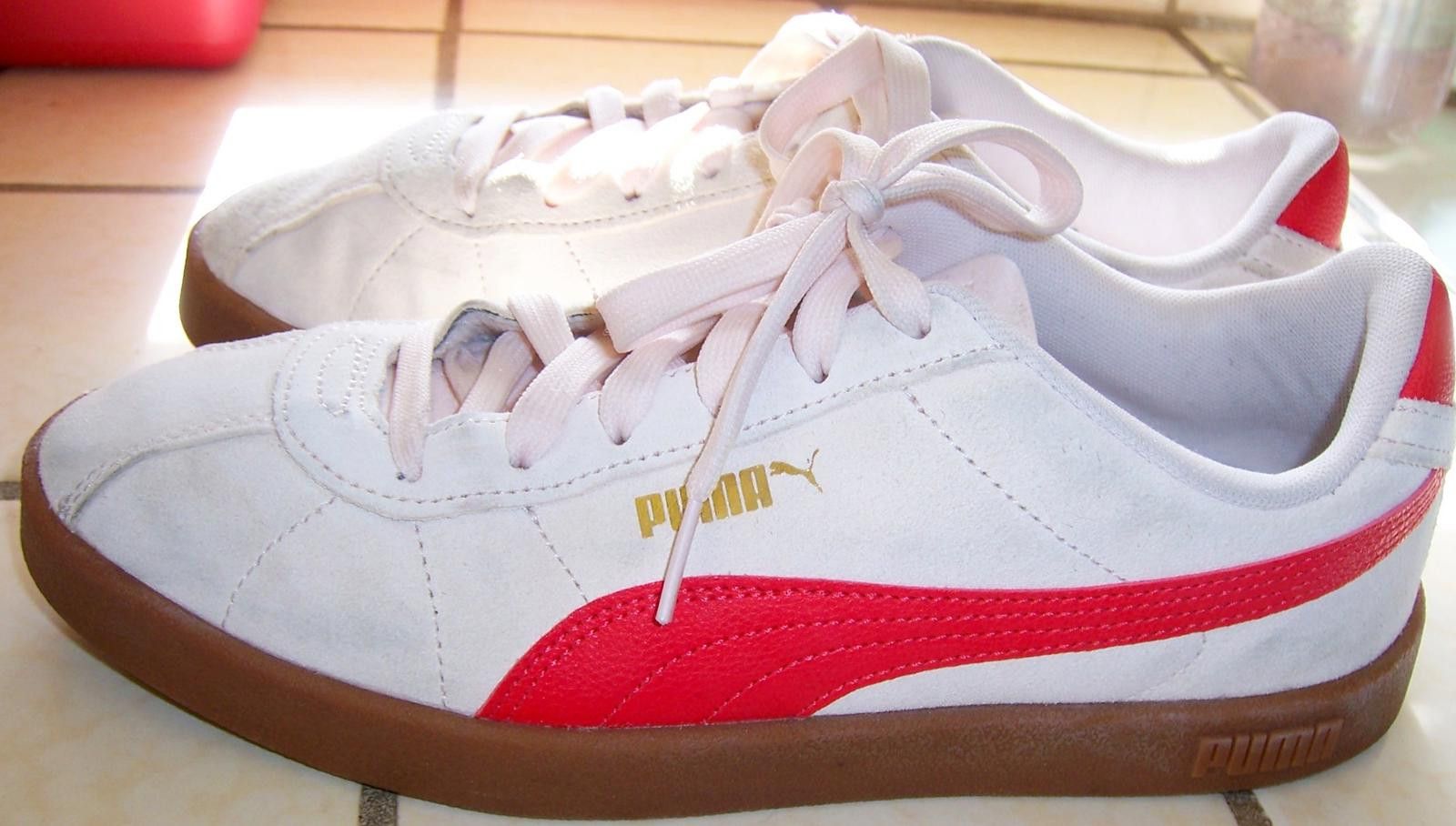 Puma Puma Club II Era Suede Sneakers Women's 8.5 Cream/Red Size US 8.5 / IT 38.5 - 4 Thumbnail