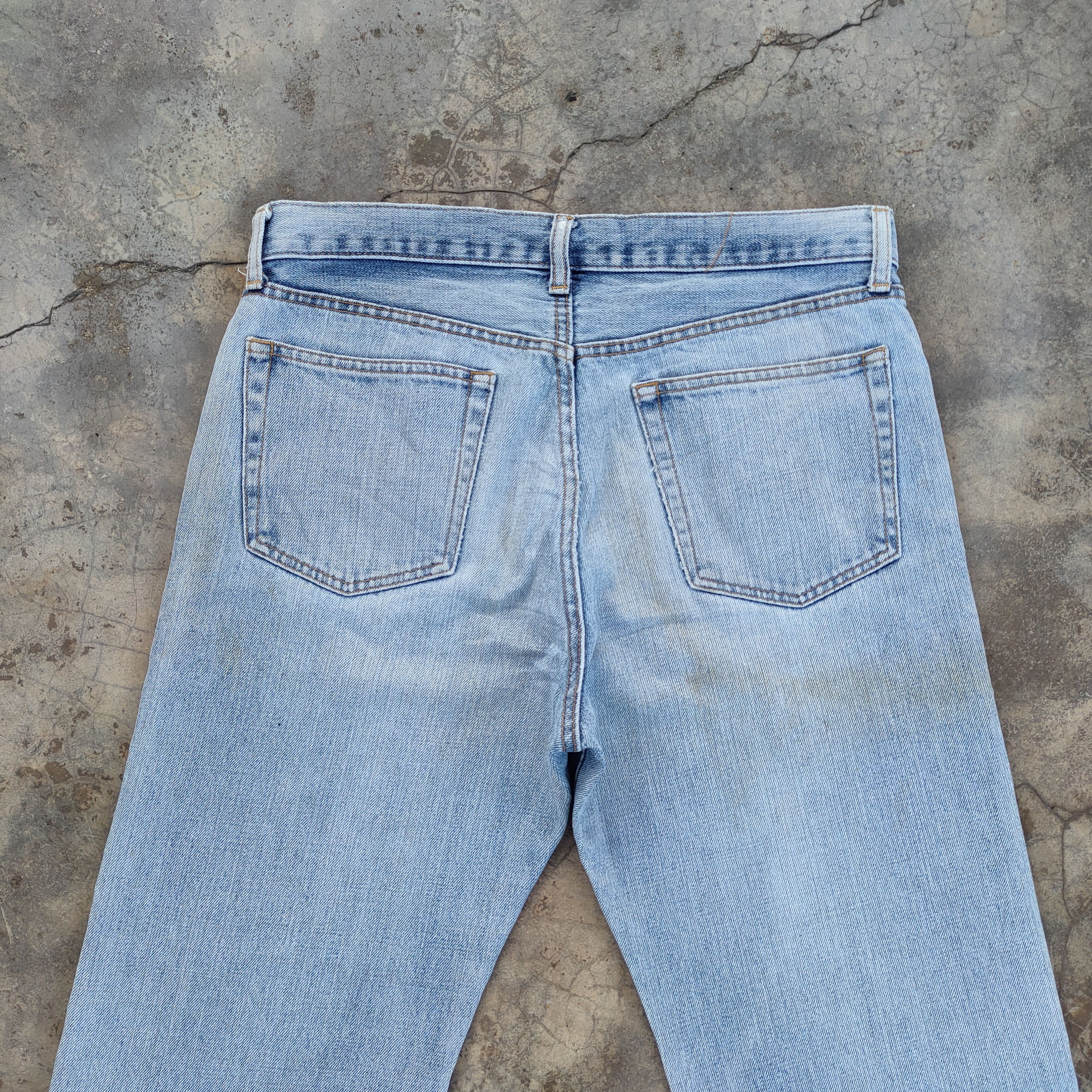 Japanese Brand × Vintage VINTAGE JAPANESE STRAIGHT FADED DISTRESSED JEANS PANTS Size US 33 - 10 Thumbnail