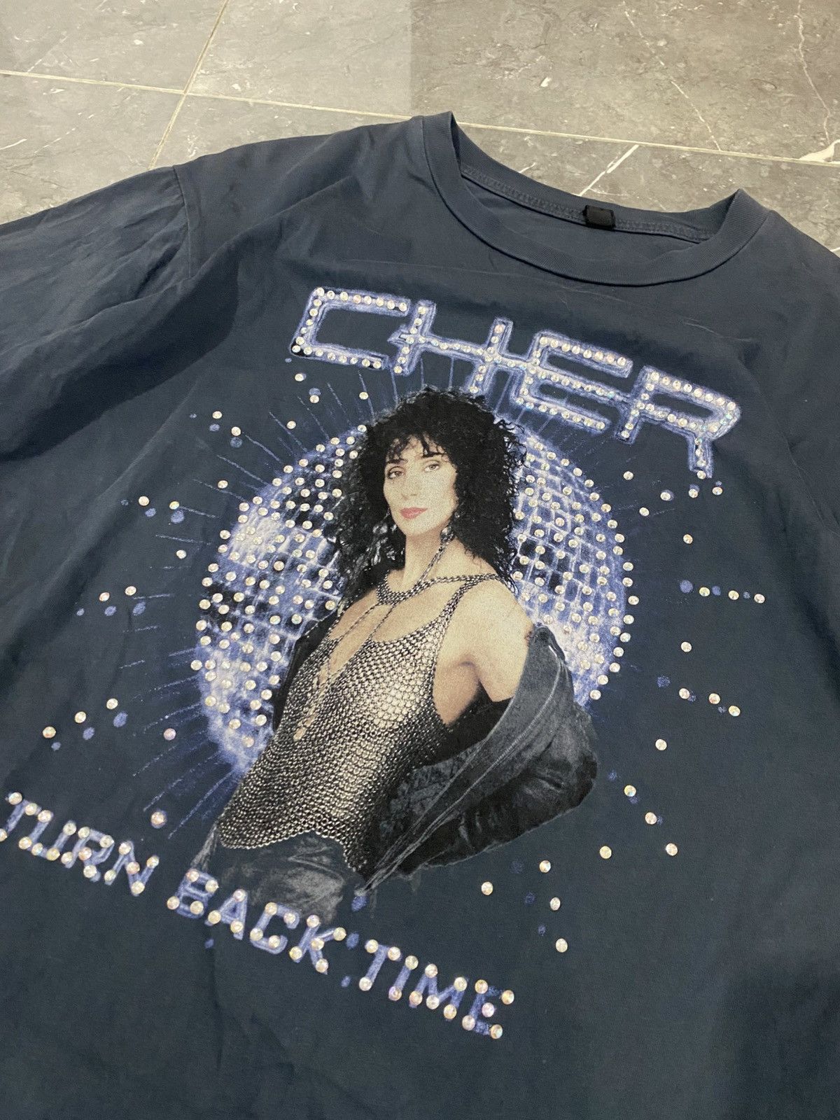 Band Tees × Vintage Cher Turn Back Time Y2K Glitter Y2K Shirt Size US M / EU 48-50 / 2 - 2 Thumbnail