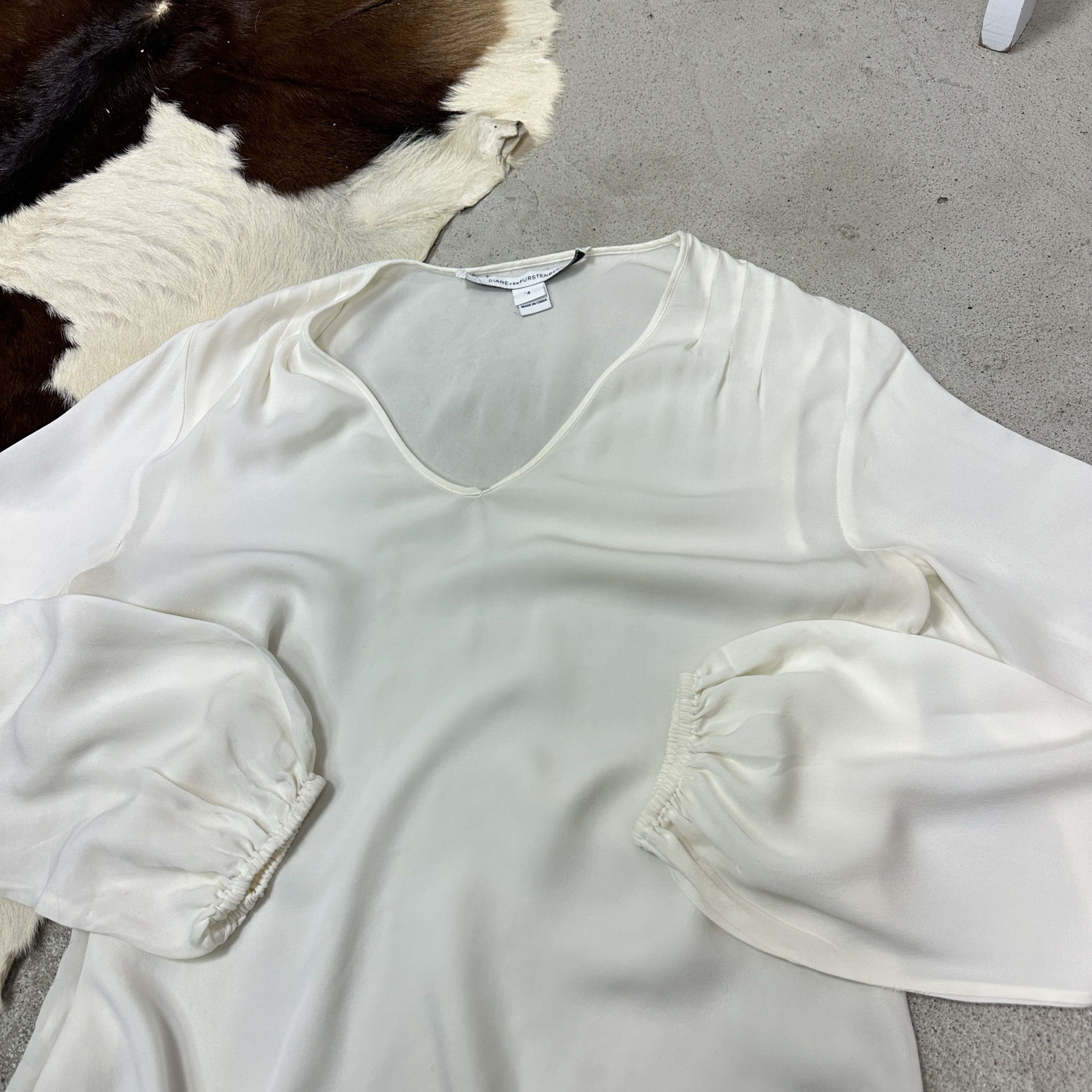 Diane von Furstenberg Vintage Avant Garde Diane Von Furstenberg Shirt Y2K Size S / US 4 / IT 40 - 5 Thumbnail