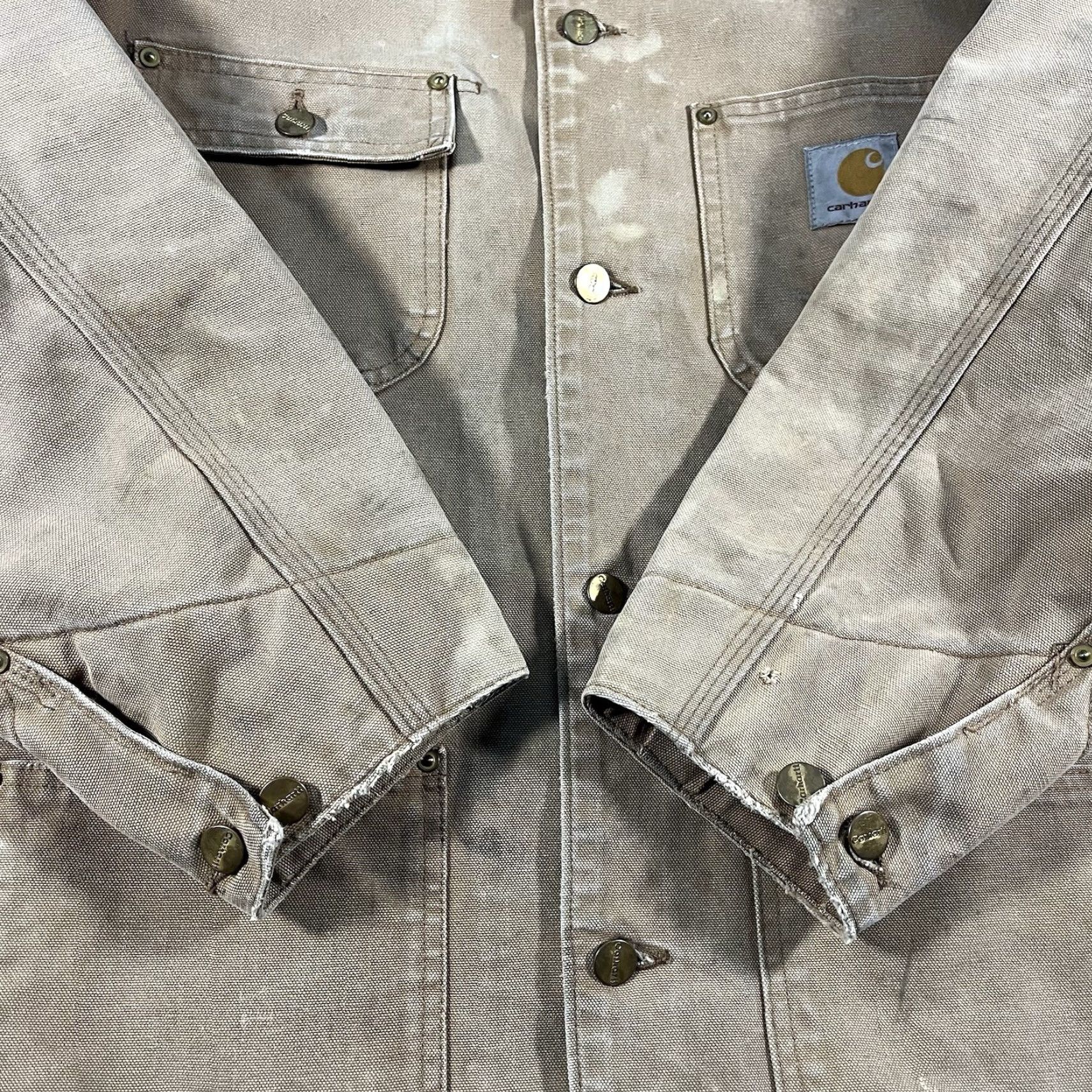 Carhartt VINTAGE Carhartt Blanket Button Up Chore Barn Workwear Jacket CO1 BRN 44 Large Size US M / EU 48-50 / 2 - 5 Thumbnail