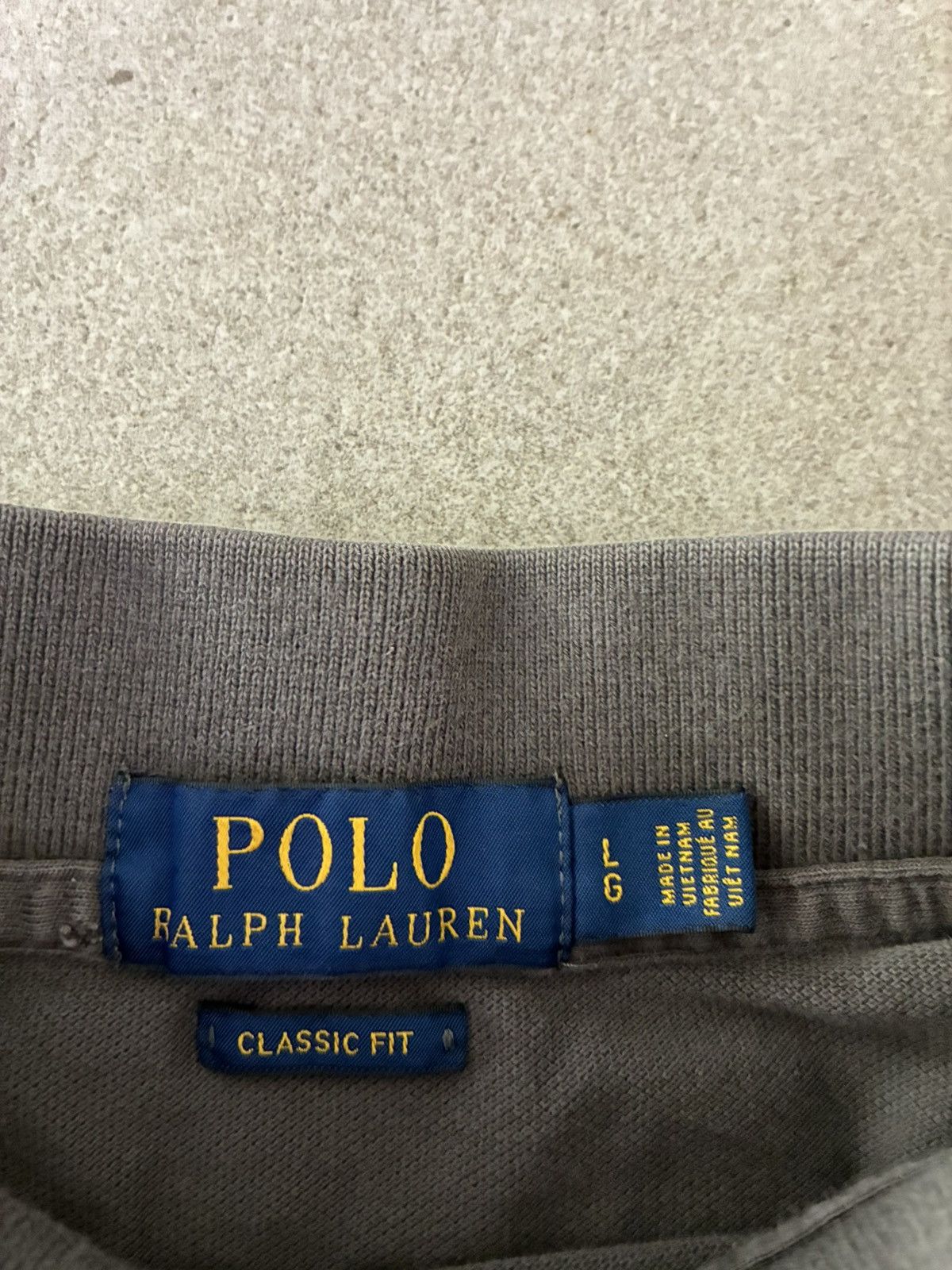 Polo Ralph Lauren Polo Ralph Lauren Gray Polo Shirt Classic Fit Size L Size US L / EU 52-54 / 3 - 4 Thumbnail