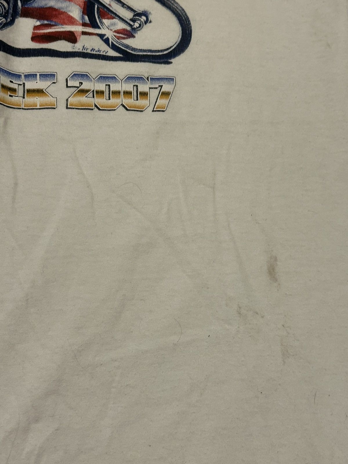 Other × Vintage White vintage Laconia classic bike week 2007 biker t Size US L / EU 52-54 / 3 - 10 Thumbnail