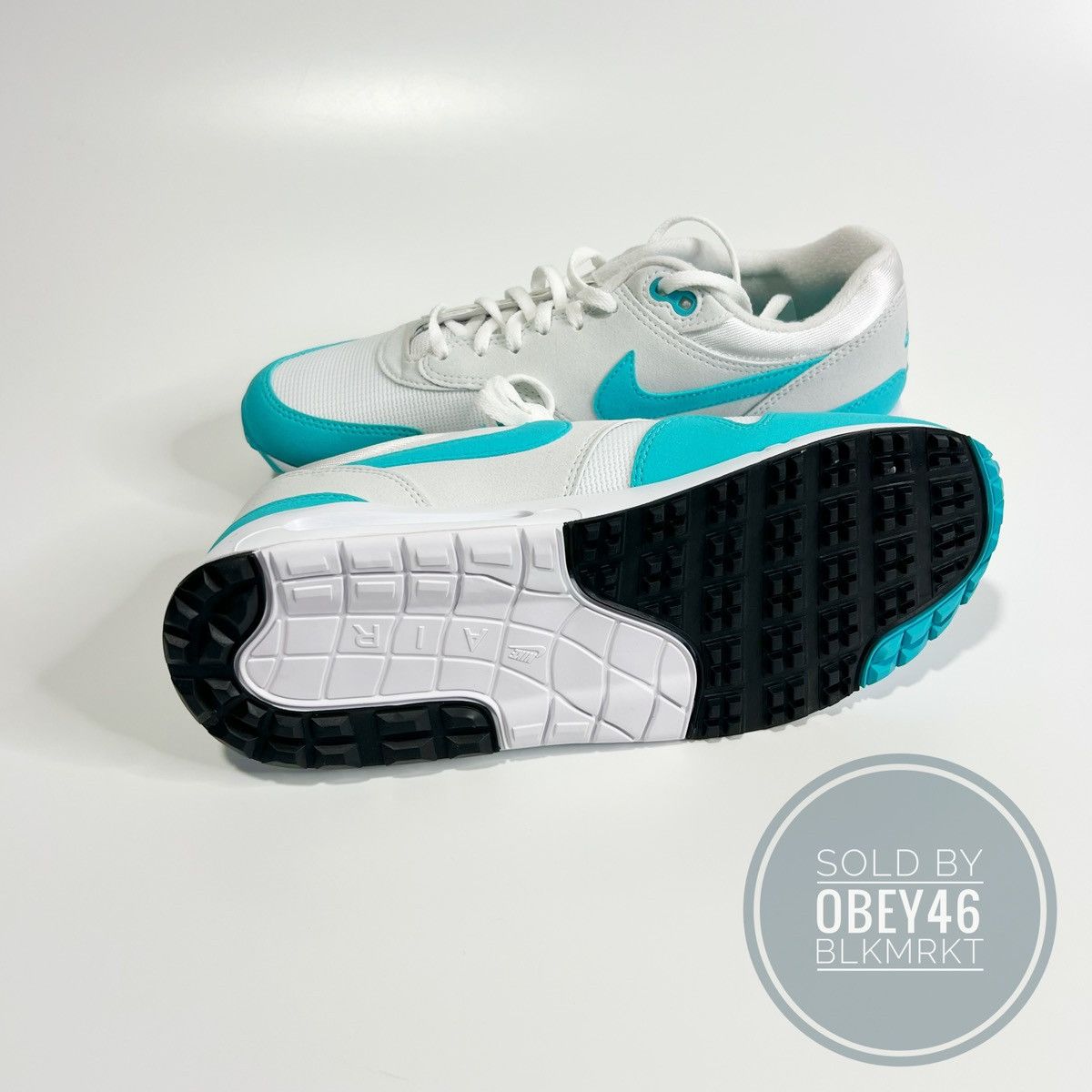 Nike Nike Air Max 1 '86 OG Golf Big Bubble White Dusty Cactus Size US 9 / EU 42 - 10 Thumbnail
