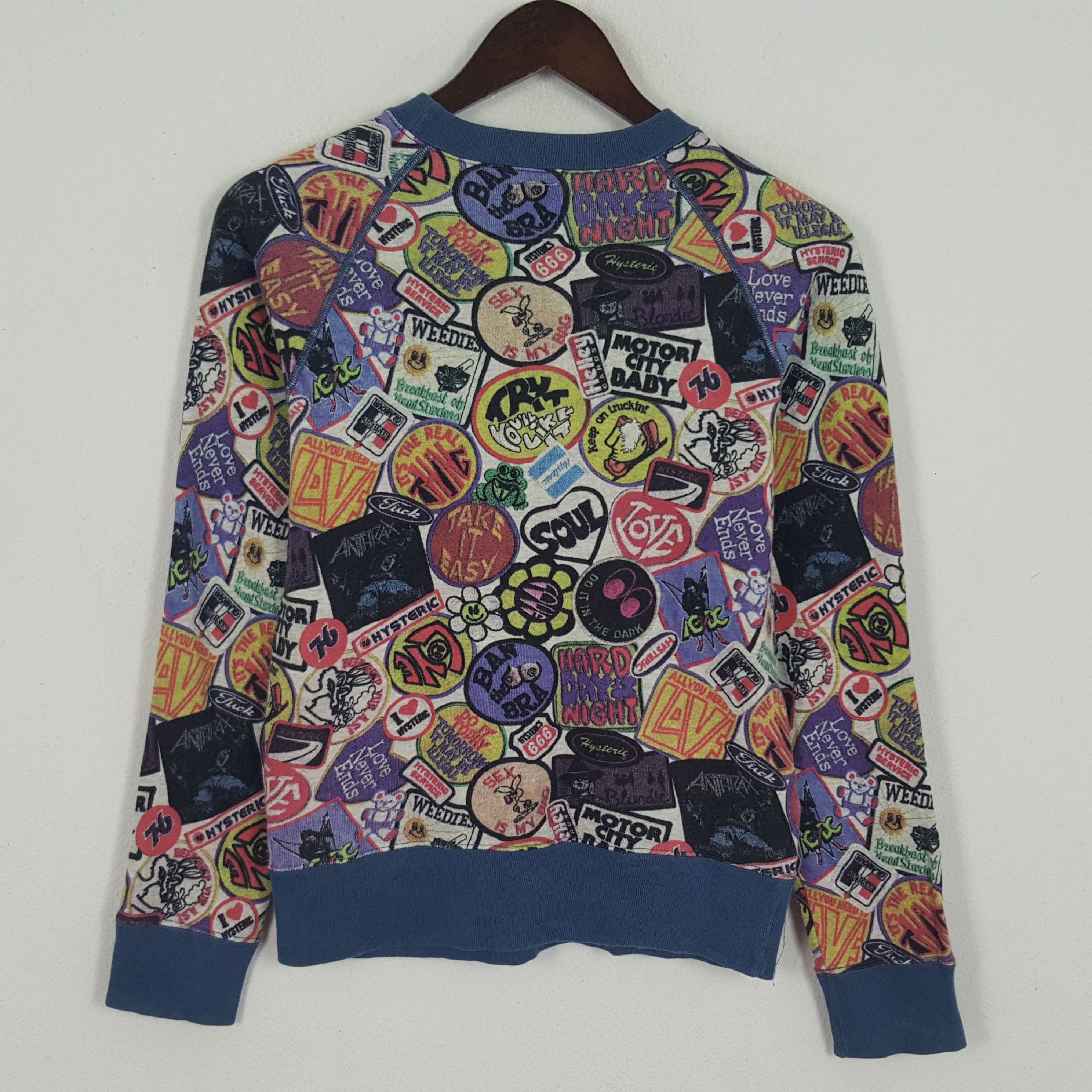 Hysteric Glamour × Vintage Vintage Hysteric Glamour Overprinted Sweatshirt Size XS / US 0-2 / IT 36-38 - 3 Thumbnail