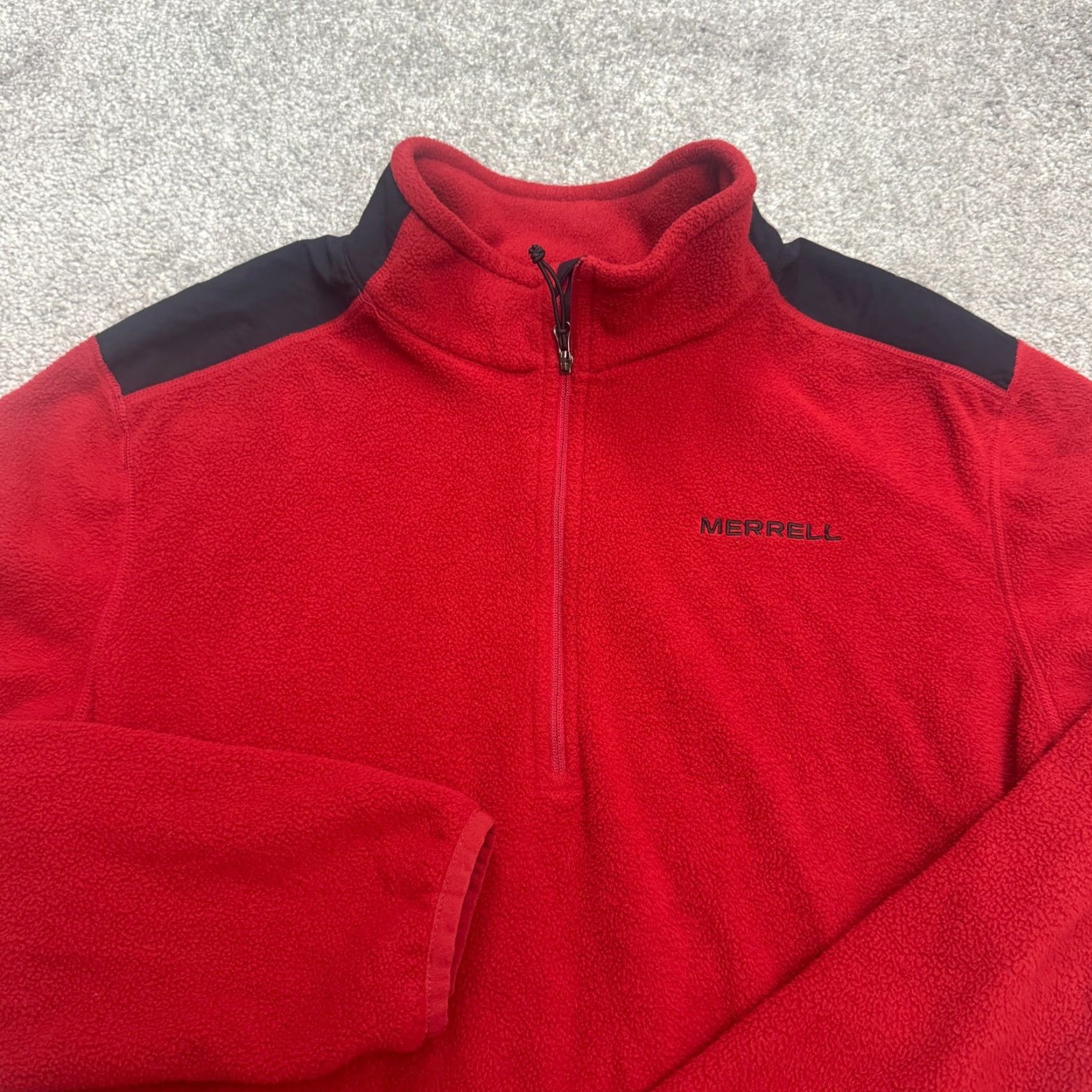 Merrell Merrell Jacket Pullover 1/4 Zip Fleece Mens S Red Outdoor Adventure Trail Casual Outdoor Mens Size US S / EU 44-46 / 1 - 3 Thumbnail