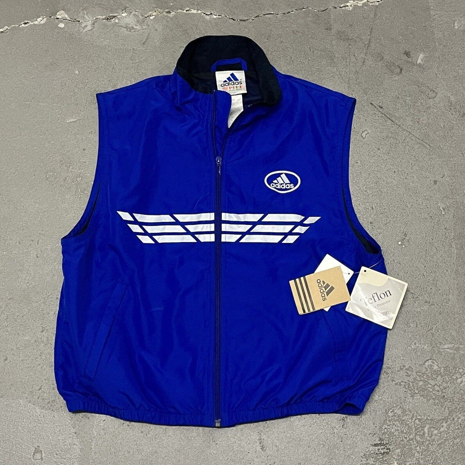 Adidas WMNS Vintage 2000’s Adidas Running Vest Y2K 3M Blue BNWT Lrg Size L / US 10 / IT 46 - 1 Thumbnail