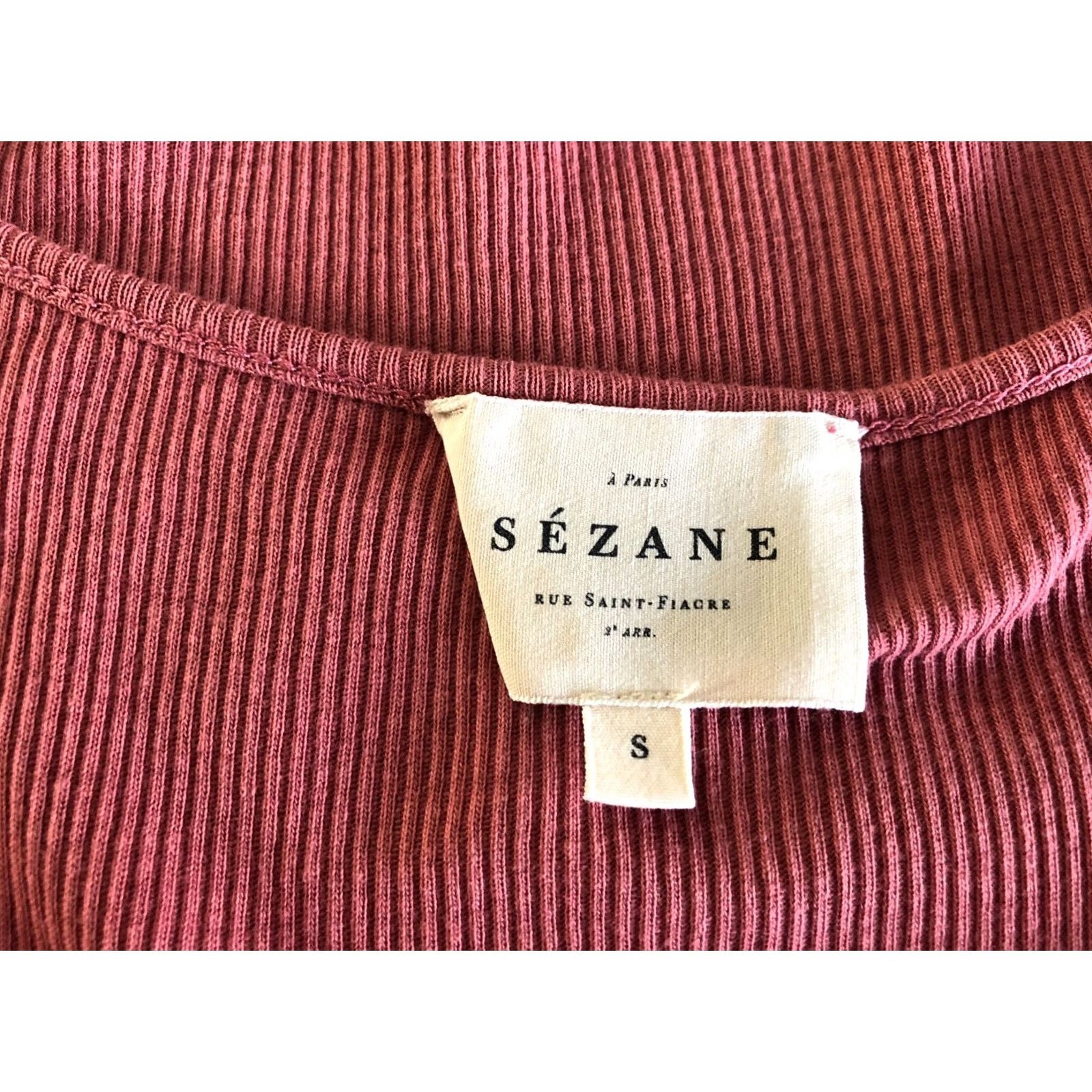 Vintage Sezane Tank Women's S Pink Cotton Lyocell Sleeveless Scoop Neck Casual Basic Vintage No Size S / US 4 / IT 40 - 7 Thumbnail