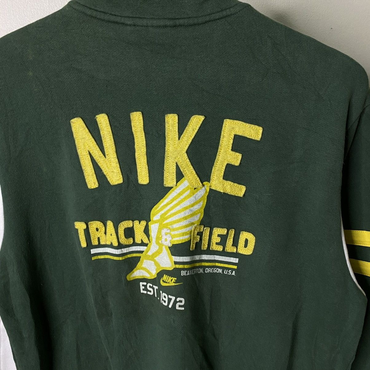 Nike × Vintage Vintage 2000s Nike Trackfield Zip Up Jacket Size US S / EU 44-46 / 1 - 2 Thumbnail