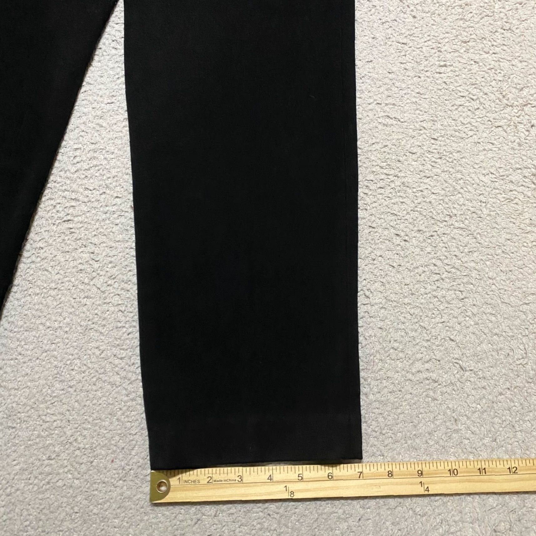 Talbots Talbots Womens 10P Dress Pants Black Straight Petites High Rise Ankle Business Size 32" / US 10 / IT 46 - 4 Thumbnail