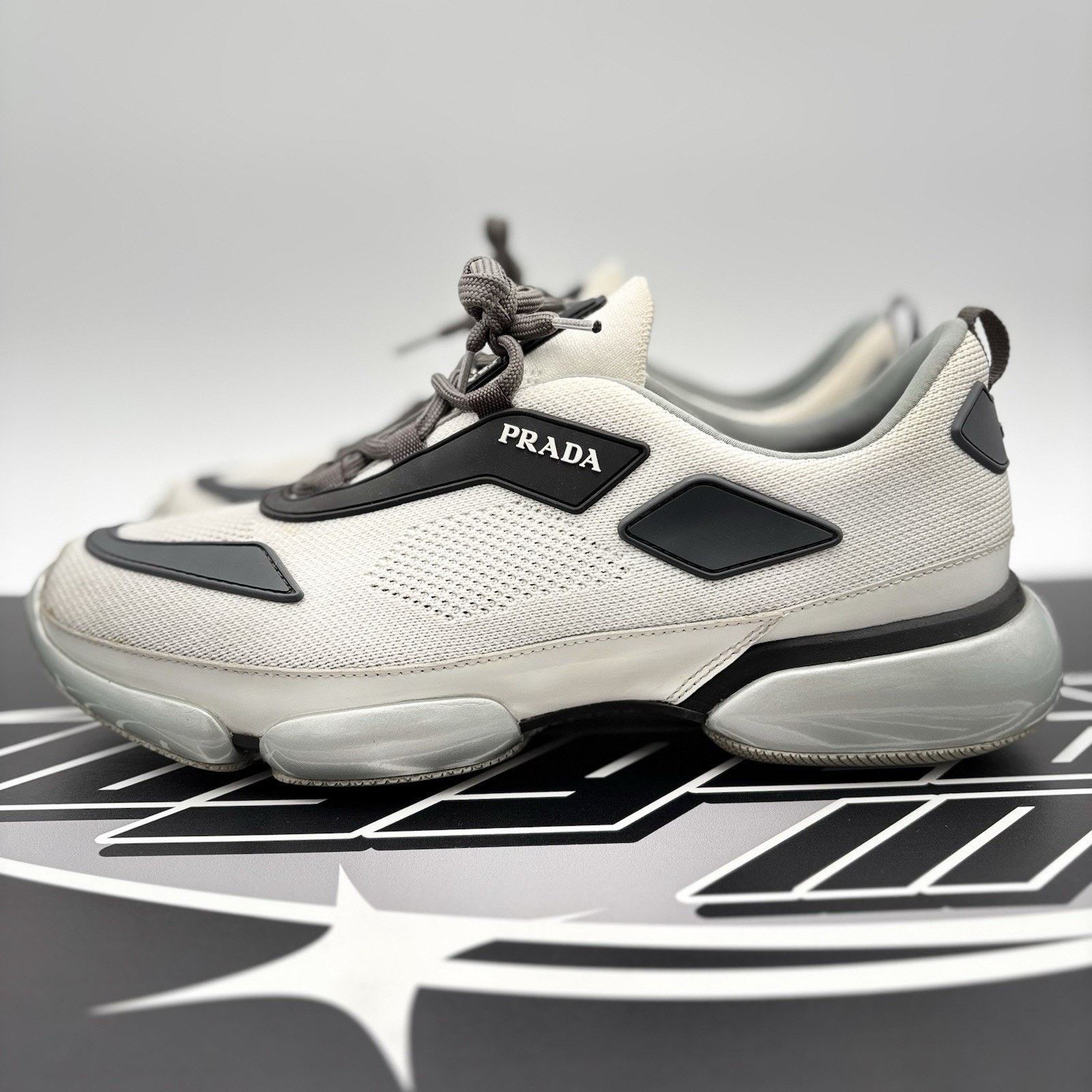 Prada Prada Cloudbust Mesh ' White, Grey ' | GOOD CONDITION! Size US 7.5 / EU 40-41 - 1 Thumbnail