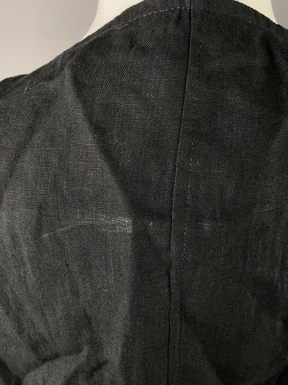 JOHN LAWRENCE SULLIVAN SULU Kerstin Bernecker Black Linen Trapeze Jacket Size 42 Size M / US 6-8 / IT 42-44 - 8 Thumbnail