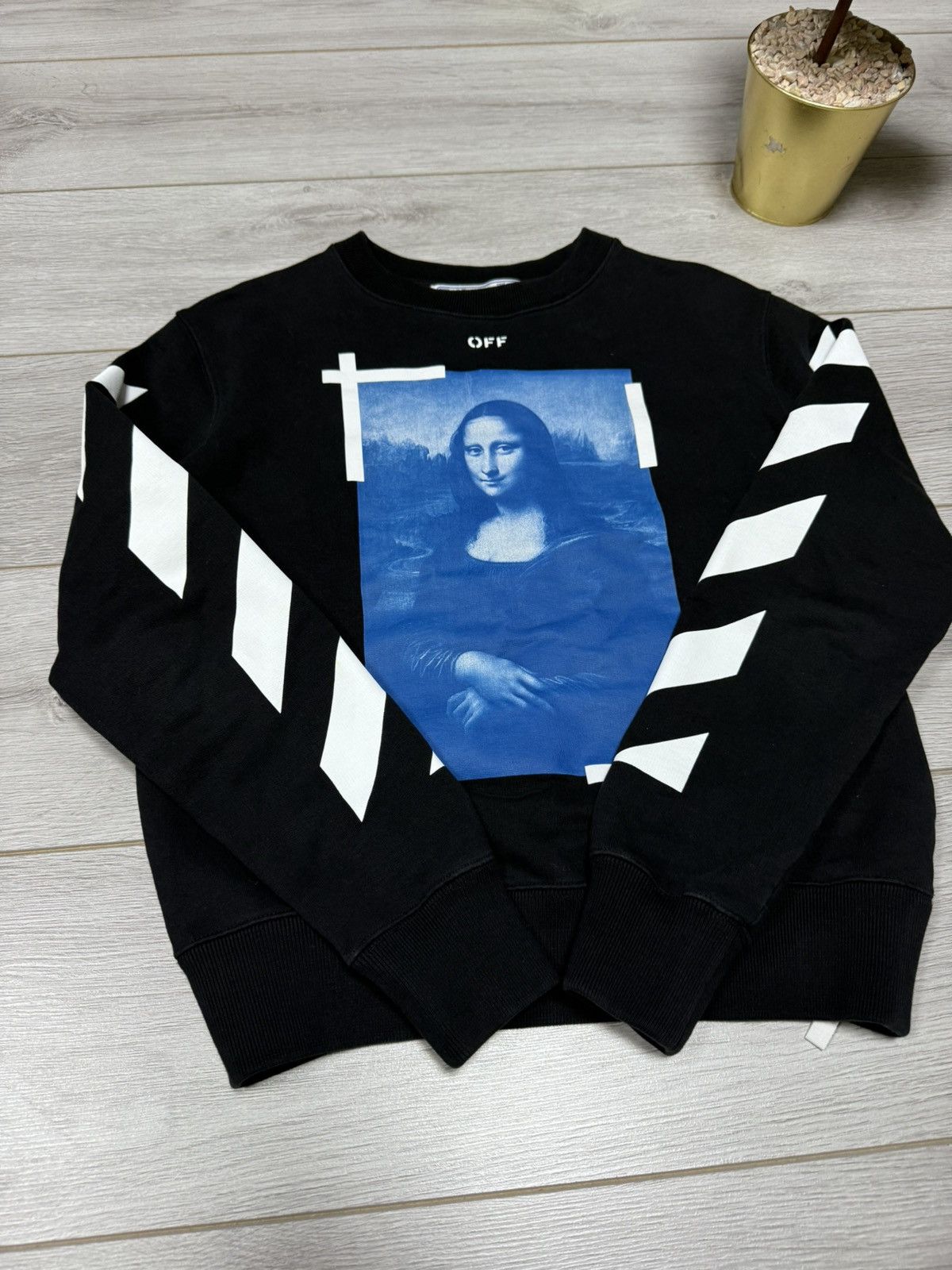 Off-White Off-White Mona Lisa tapes arrows sweatshirt Size US XS / EU 42 / 0 - 5 Thumbnail