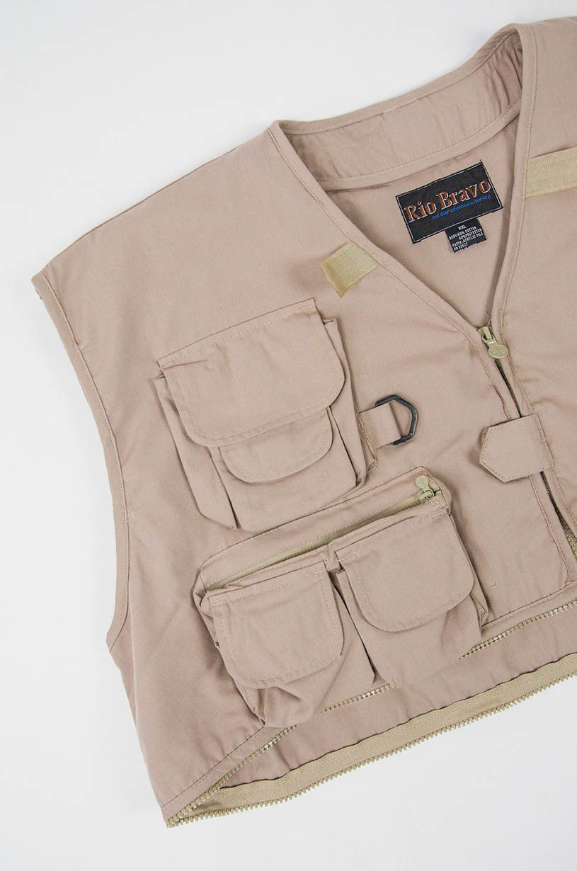 Vintage Rio Bravo Beige Fishing Vest Multi Pocket Outdoor - XXL Size US XXL / EU 58 / 5 - 3 Thumbnail