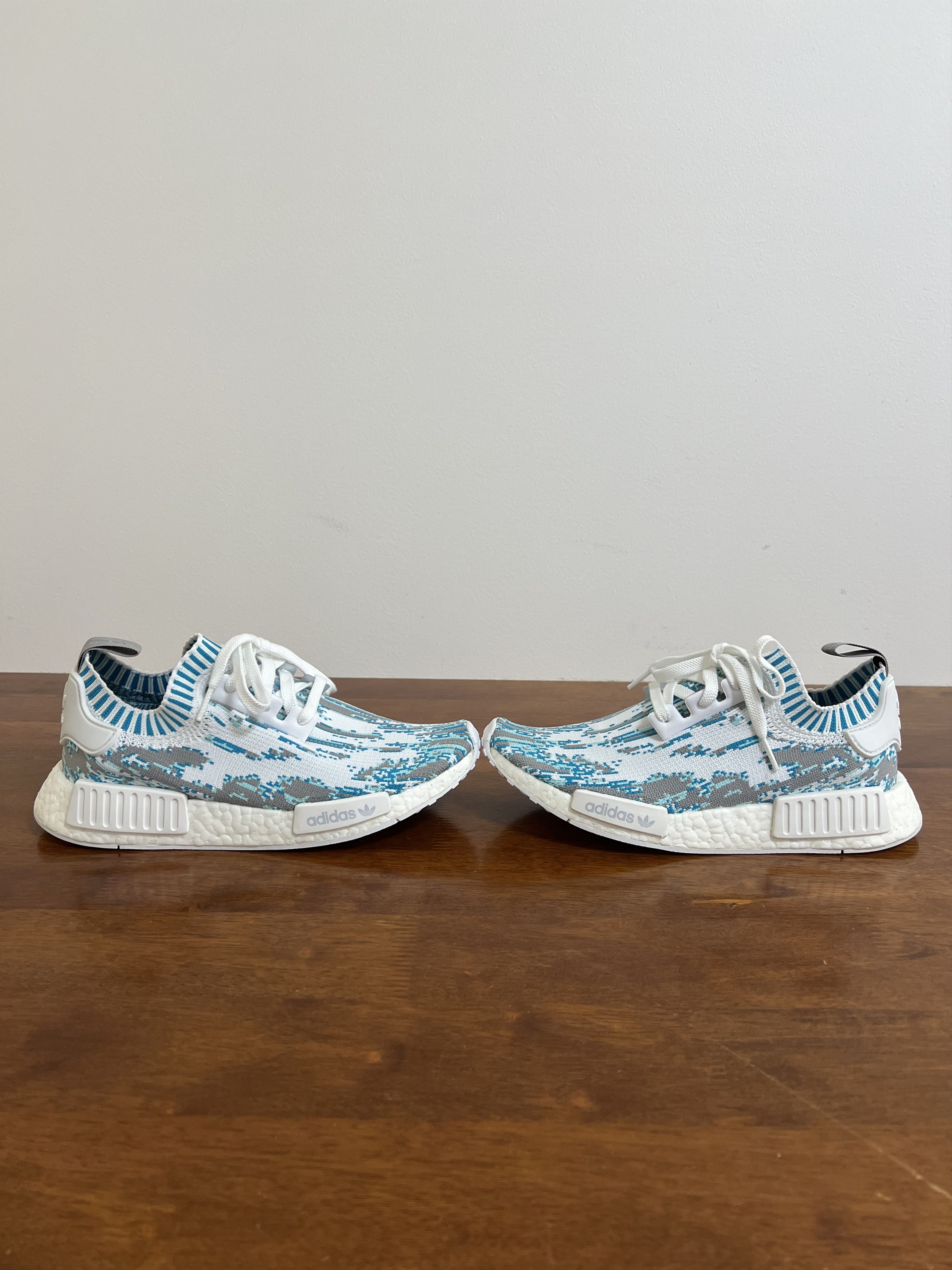 Adidas × Sneakersnstuff 💚 2017 Sneakersnstuff x Adidas NMD R1 Datamosh Clear Aqua Size US 7 / EU 40 - 3 Thumbnail