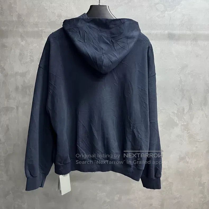 Balenciaga Balenciaga Dark Blue Letter Pattern Printed Zipper Hooded Size US S / EU 44-46 / 1 - 4 Thumbnail