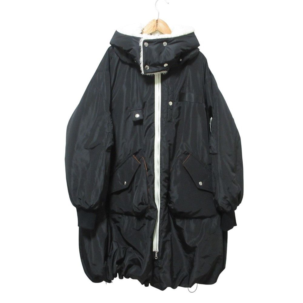 Other Other OMMO LONG MA-1 BALLOON CT Shearling Hooded Coat Textile Outerwear DUTY FREE for USA Size ONE SIZE - 1 Thumbnail