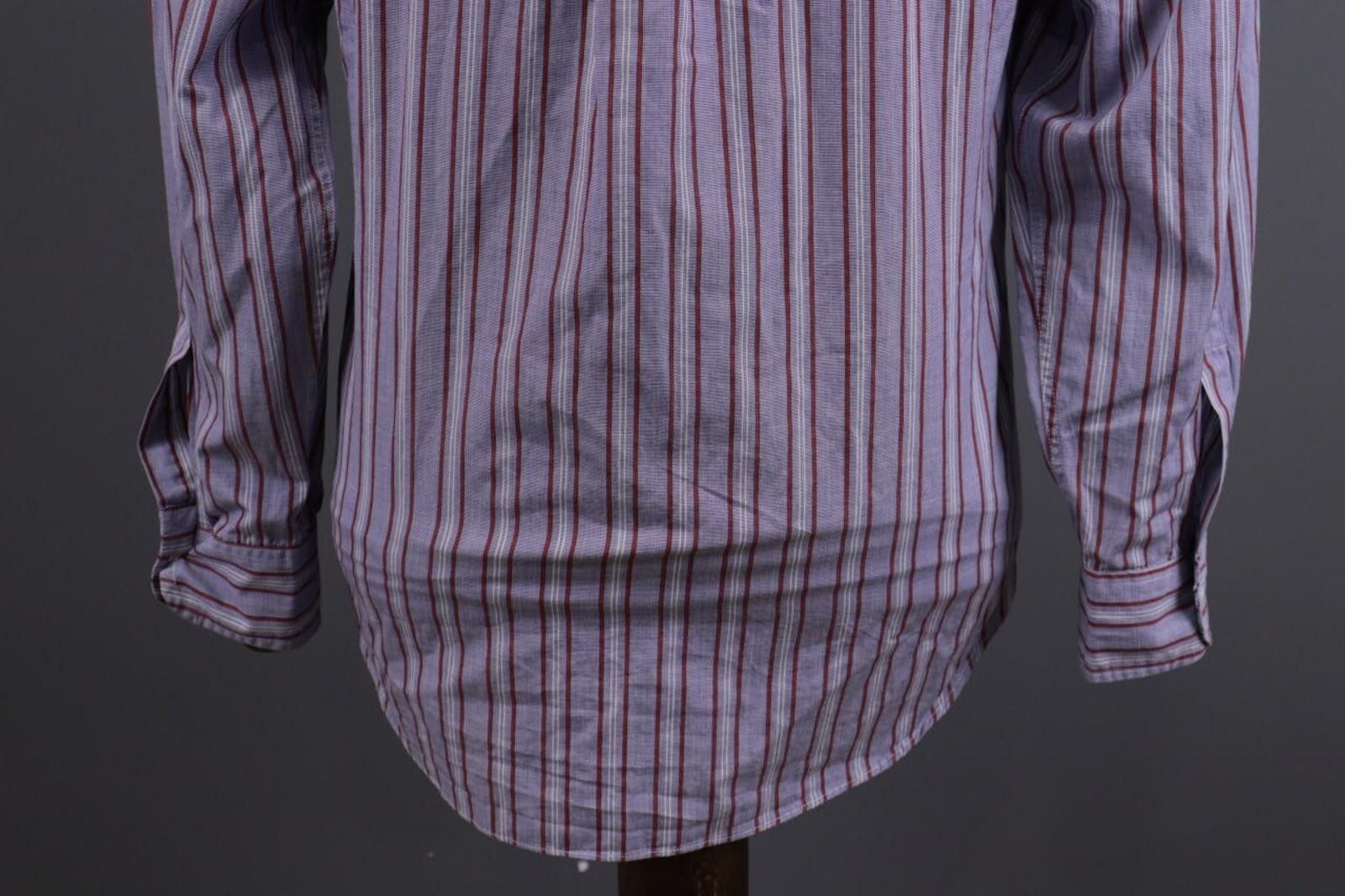 Givenchy Givenchy Gentelman Paris Blue Stripe Shirt Size 37 / 14 Size US M / EU 48-50 / 2 - 9 Thumbnail