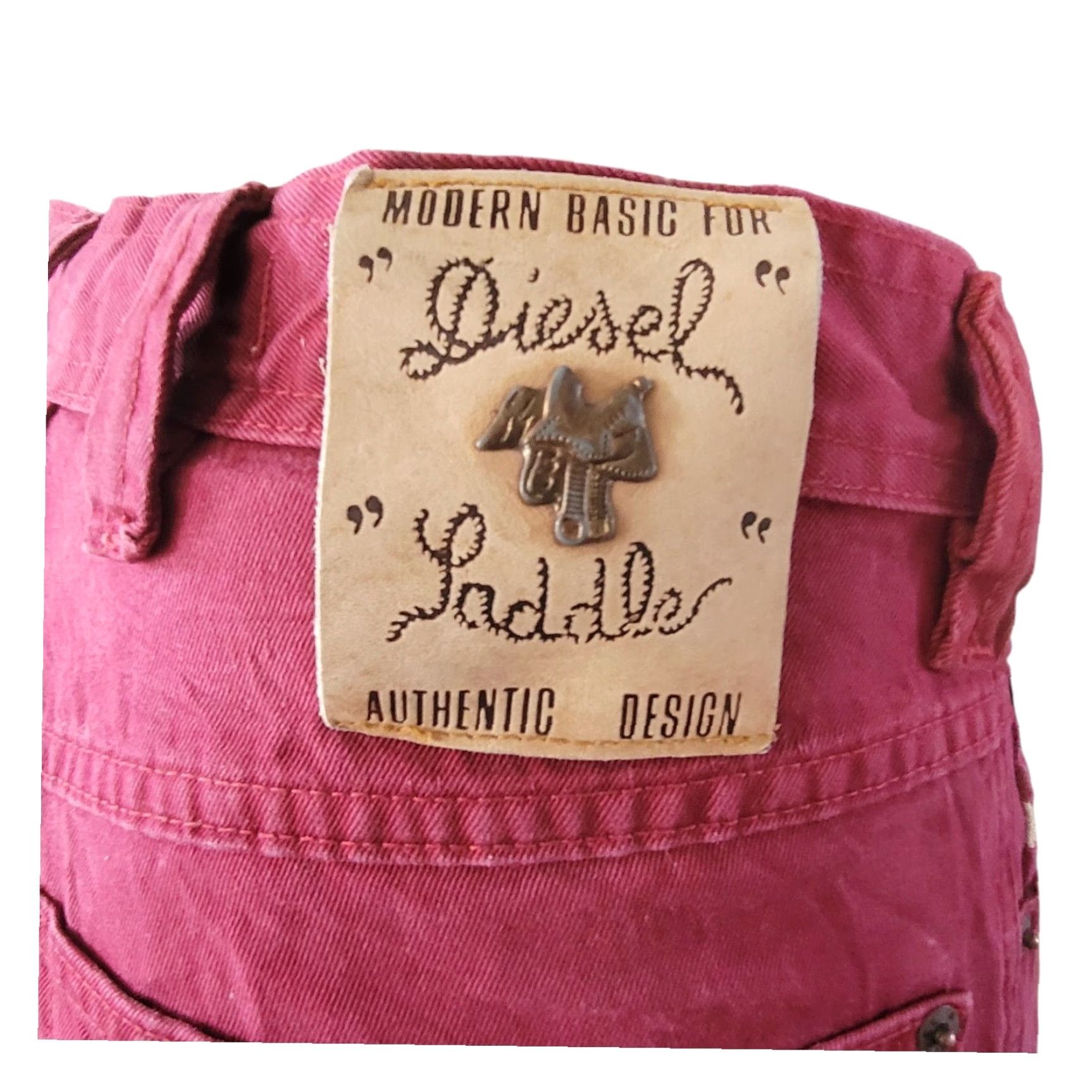 Diesel Diesel Saddle Vintage Red Jeans – W28 L29 – Italy | Women | Regular | Jeans | Red | 28x29 | Saddle Series | Vintage | 90s? Size 28" / US 6 / IT 42 - 7 Thumbnail