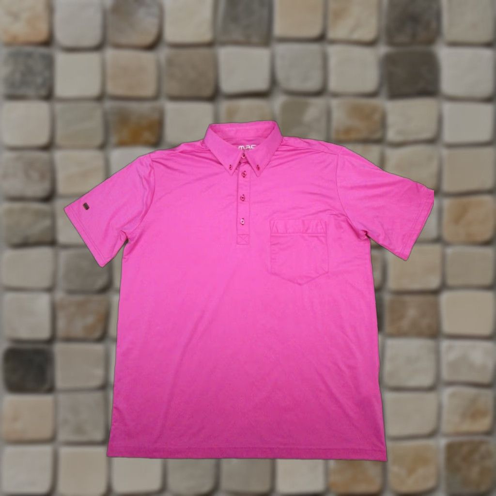 Vintage Kartel Polo Shirt Mens Large Pink Golf Logo Size US L / EU 52-54 / 3 - 1 Thumbnail