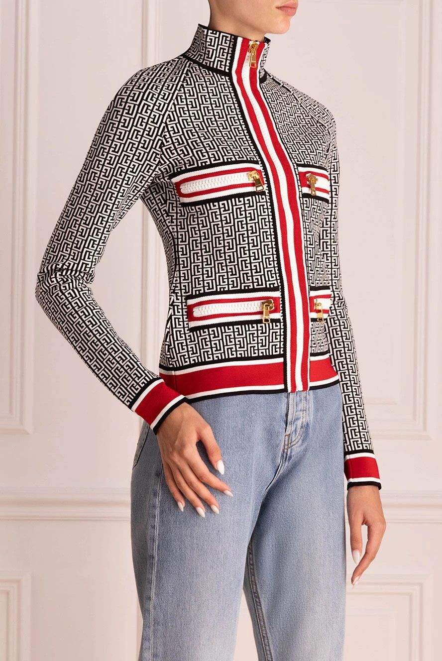 Balmain o1y0625 Cardigan in Multicolor Size XS / US 0-2 / IT 36-38 - 4 Thumbnail