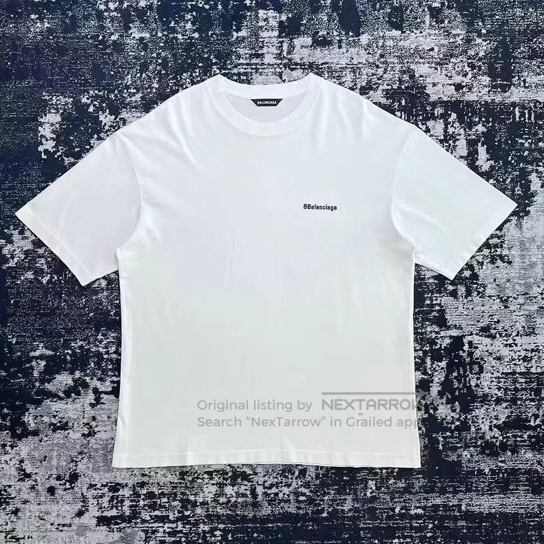 Balenciaga Balenciaga Letter Logo Micro-label Short Sleeve T-Shirt Size US S / EU 44-46 / 1 - 1 Thumbnail