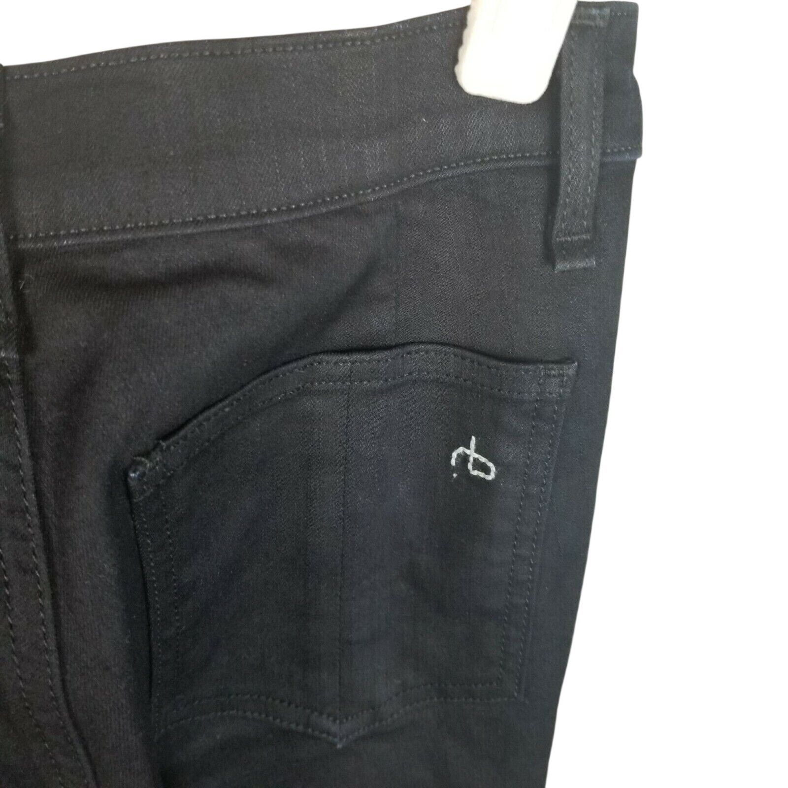 Rag & Bone Rag & Bone Womens Full Zipper Skinny Jeans Sz 24 Midnight Size 24" / US 00 / IT 34 - 9 Thumbnail