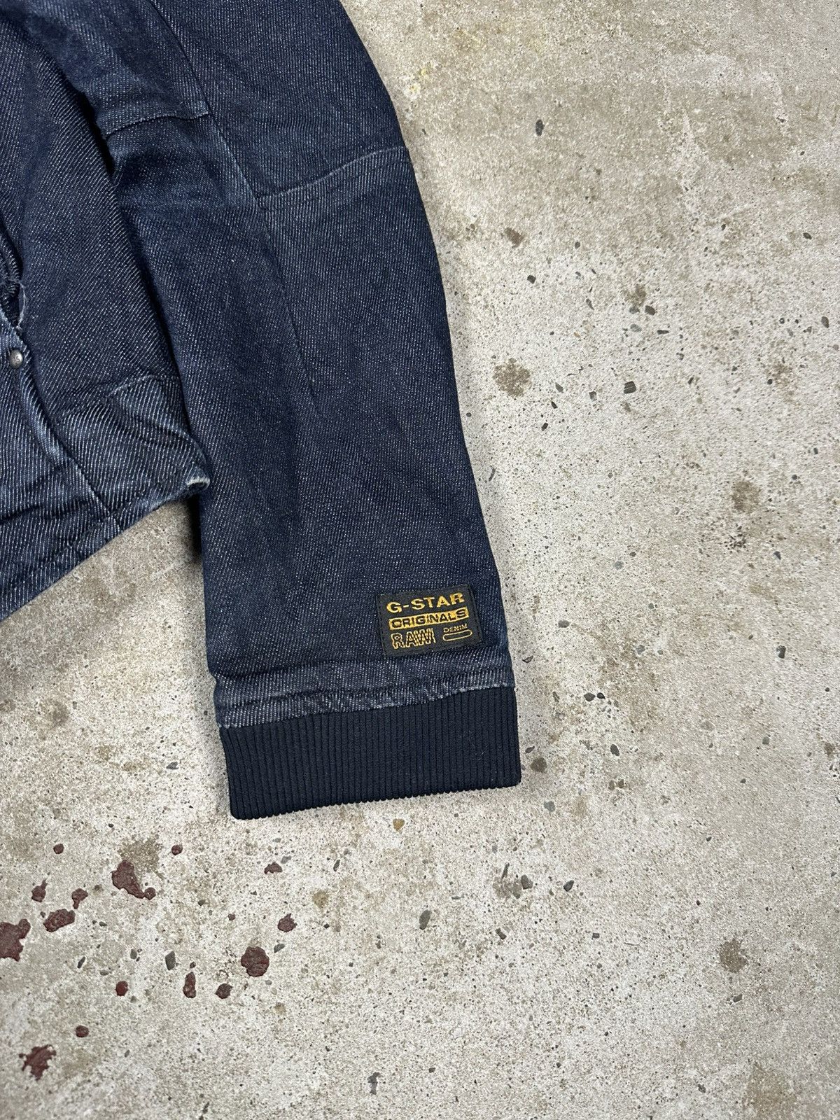 G-Star × Japanese Brand × Vintage Vintage Y2K G Star Raw Tentic Bomber Denim Jacket Biker Moto Size US XXS / EU 40 - 3 Thumbnail