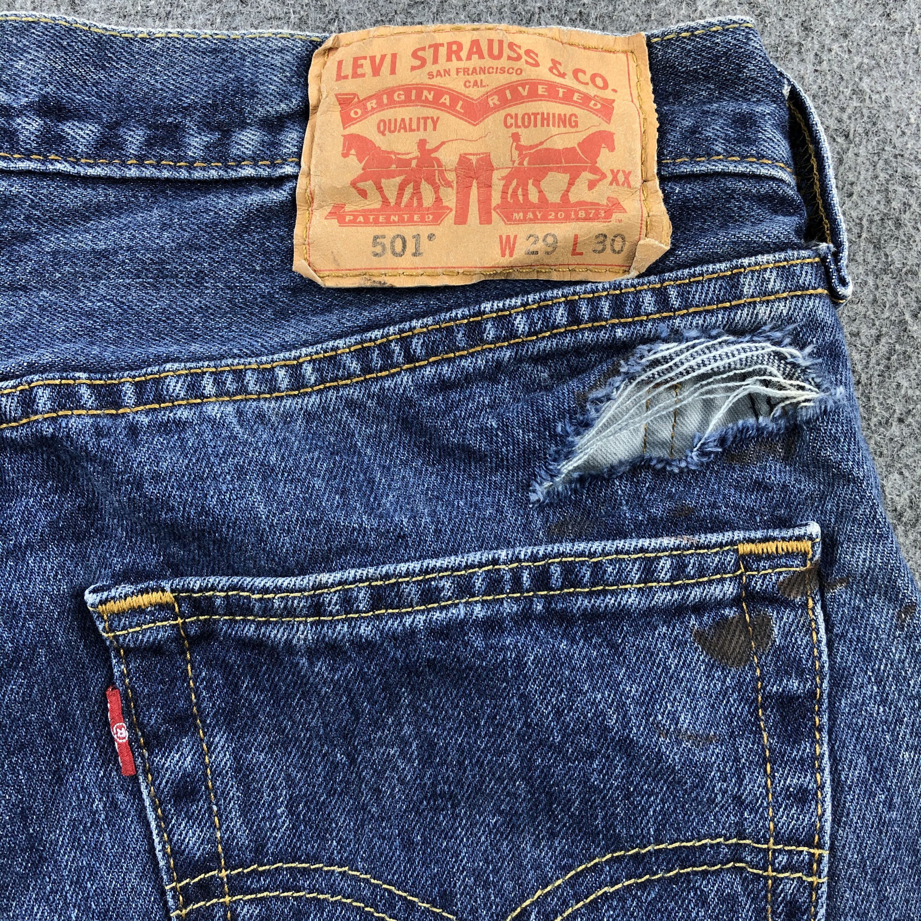 Levi's × Vintage Vintage Blue Wash Levis 501 Jeans-JM1721 Size US 30 / EU 46 - 5 Thumbnail