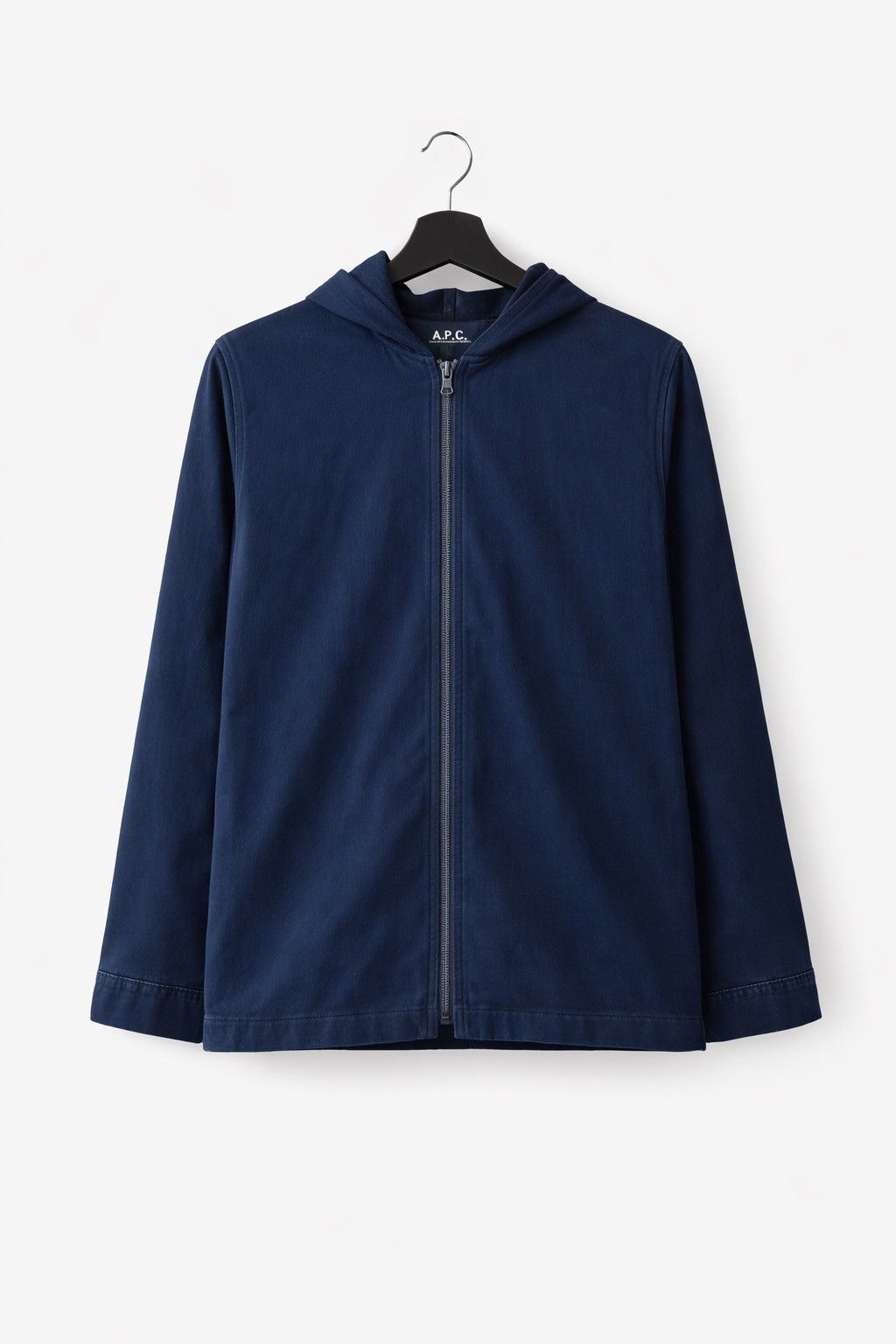 A.P.C. A.P.C. Indigo Hooded Zip Jacket | Rue de Fleurus Paris Size US S / EU 44-46 / 1 - 1 Thumbnail