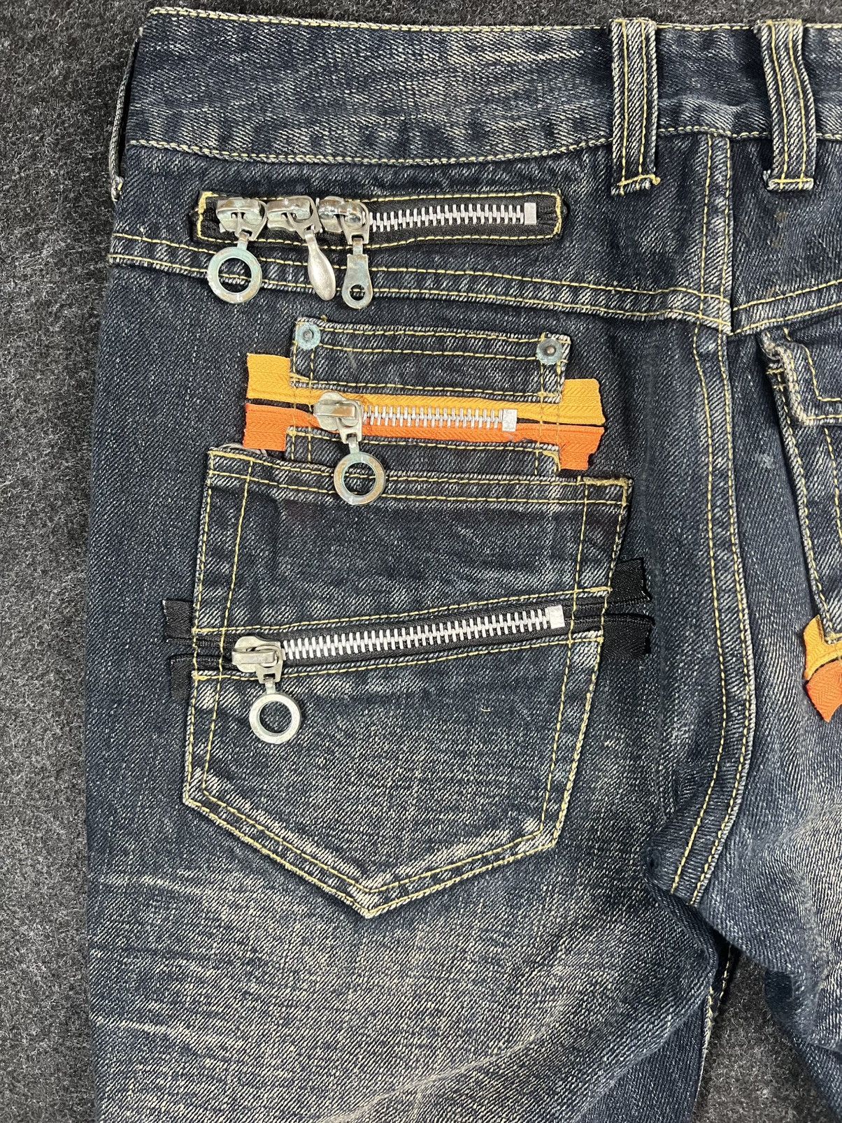 semanticdesign Semantic Design Punk Bondage Jeans Wide Leg Poem Flare Size US 34 / EU 50 - 6 Thumbnail