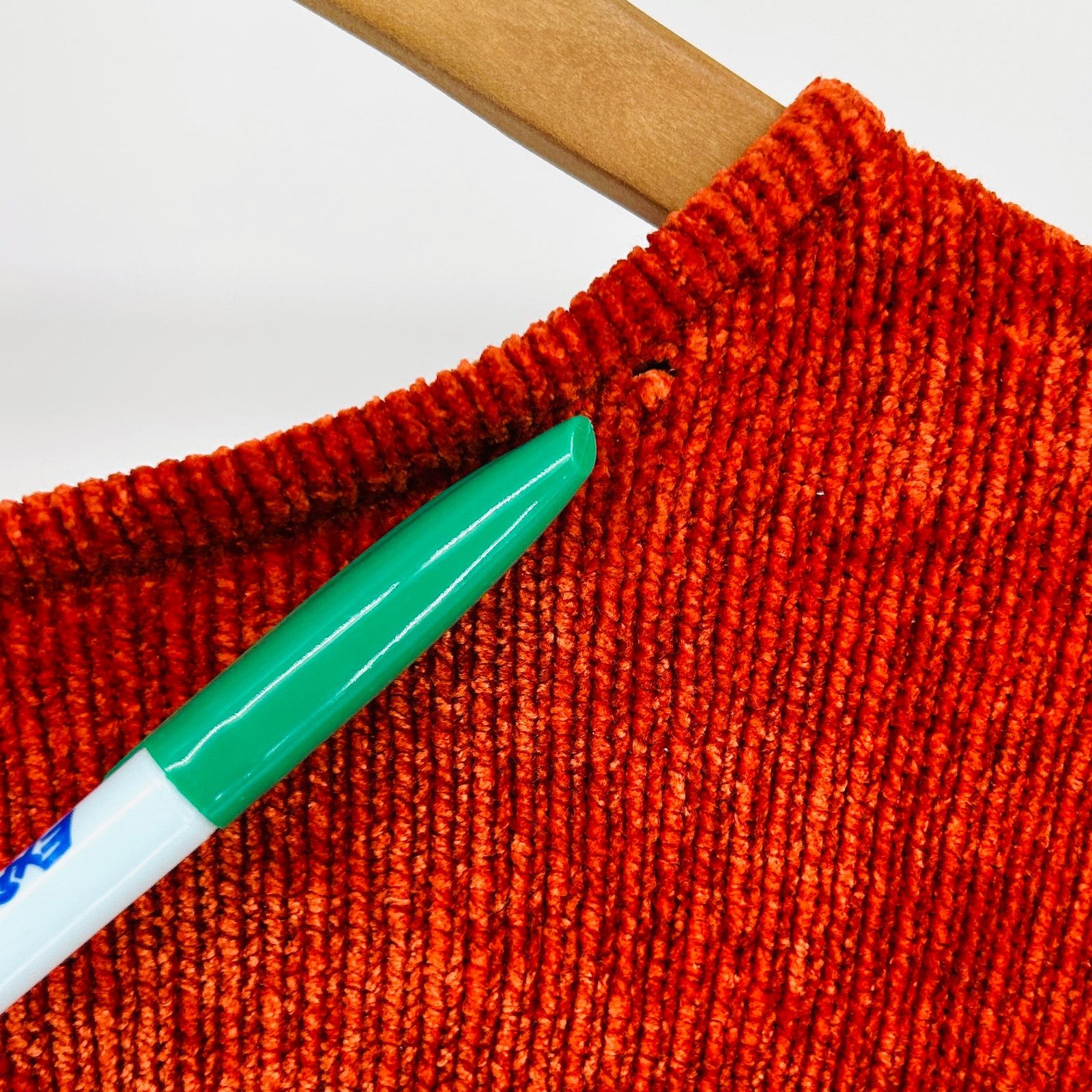 Vintage 90s C. B. Milligan Rust Orange Chenille Oversized Sweater Size L / US 10 / IT 46 - 6 Thumbnail
