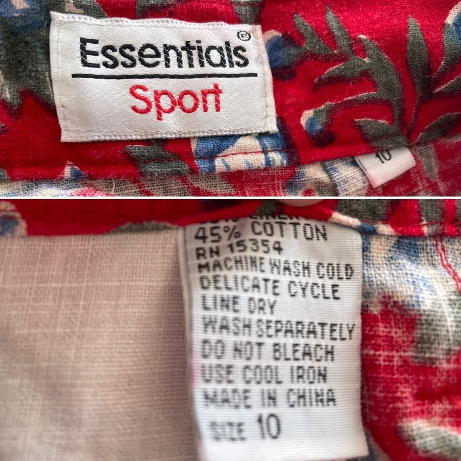 Vintage Vintage floral high waist linen/cotton pleated shorts small Size 27" / US 4 / IT 40 - 5 Thumbnail