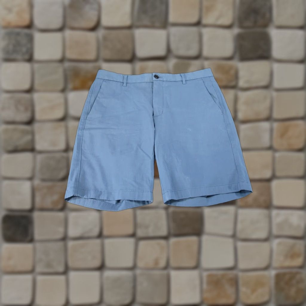 Everlane Everlane Uniform Chino Shorts Men 34 Blue Slim Fit Cotton Spandex Casual Workwear 90s Preppy Theme Mens Size US 34 / EU 50 - 1 Thumbnail